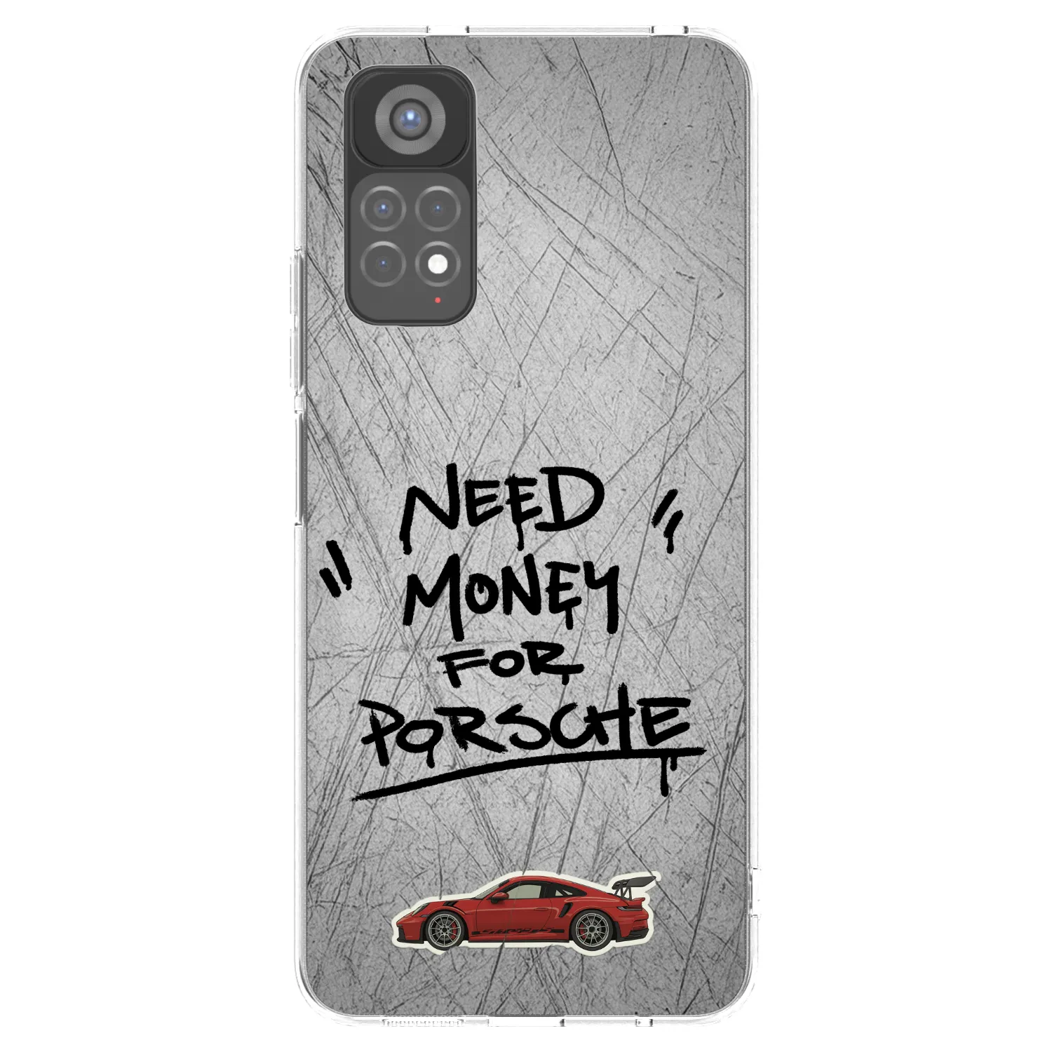 Picasee διαφανής θήκη σιλικόνης Xiaomi Redmi Note 11S 5G - Grey Drift