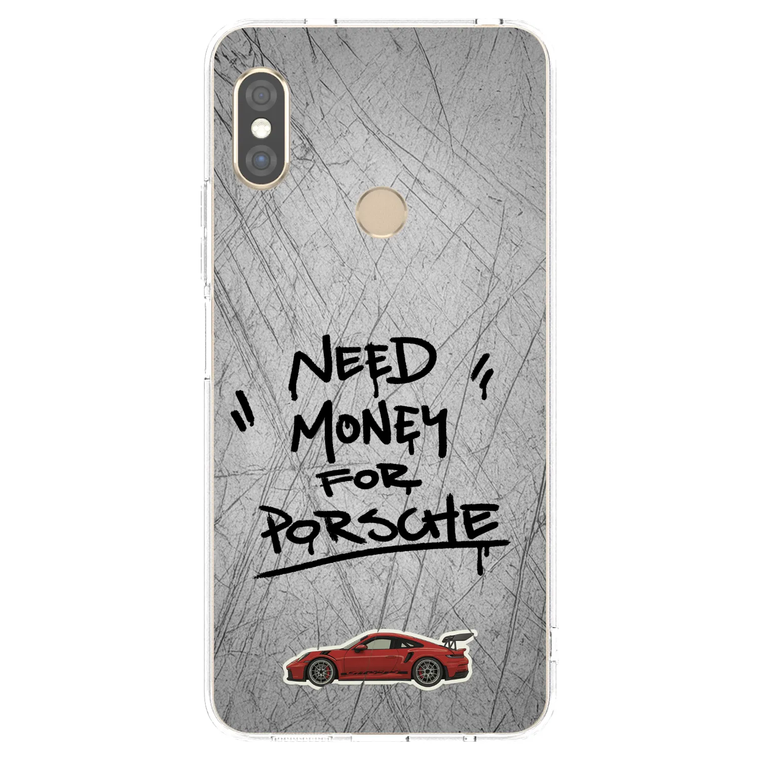 Picasee διαφανής θήκη σιλικόνης Xiaomi Redmi Note 5 Global - Grey Drift