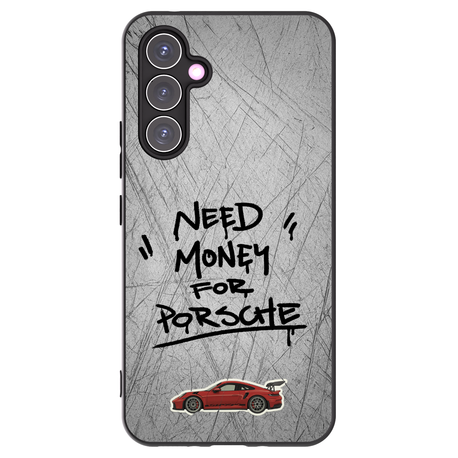 Picasee Μαύρη θήκη σιλικόνης για Samsung Galaxy A54 5G A546B - Grey Drift