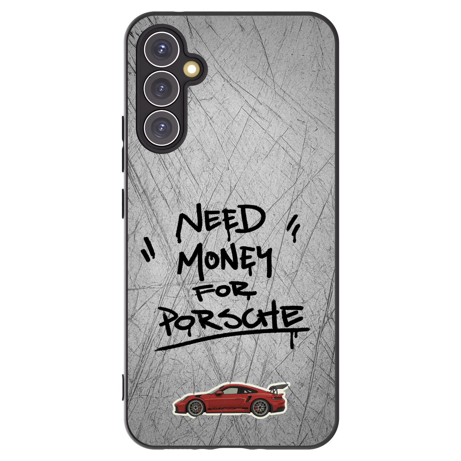 Picasee Μαύρη θήκη σιλικόνης για Samsung Galaxy A34 5G A346B - Grey Drift