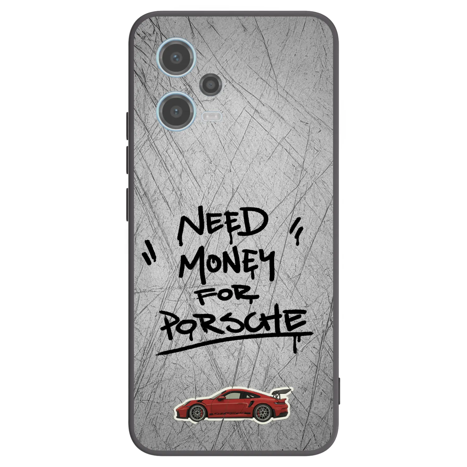 Picasee Μαύρη θήκη σιλικόνης για Xiaomi Redmi Note 12 5G - Grey Drift