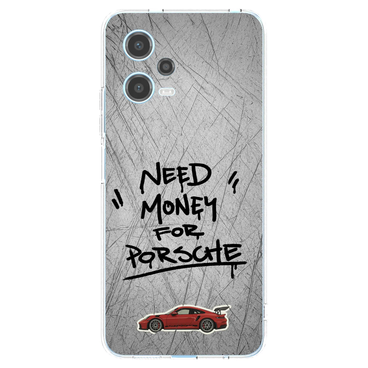 Picasee διαφανής θήκη σιλικόνης Xiaomi Redmi Note 12 5G - Grey Drift