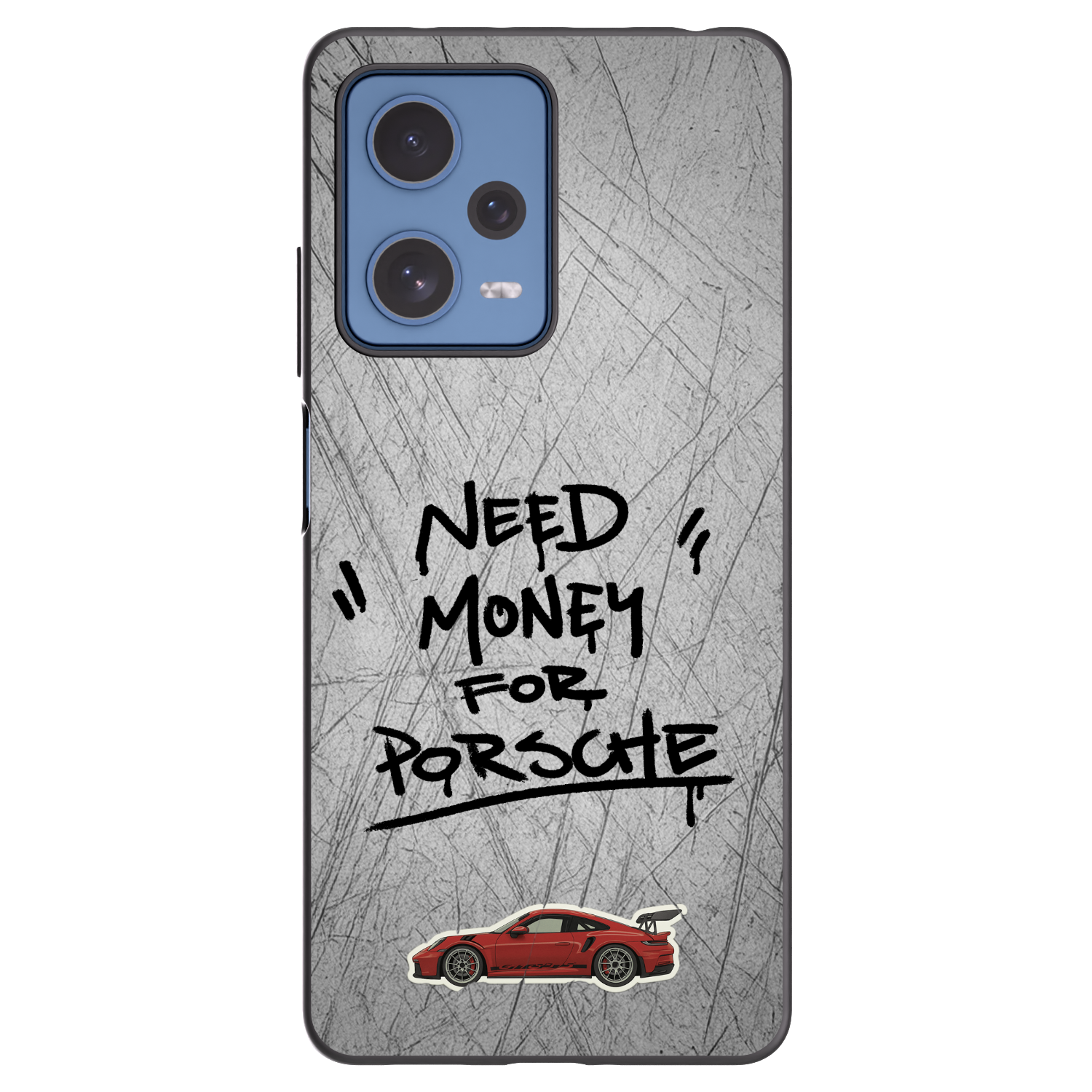 Picasee Μαύρη θήκη σιλικόνης για Xiaomi Redmi Note 12 Pro 5G - Grey Drift