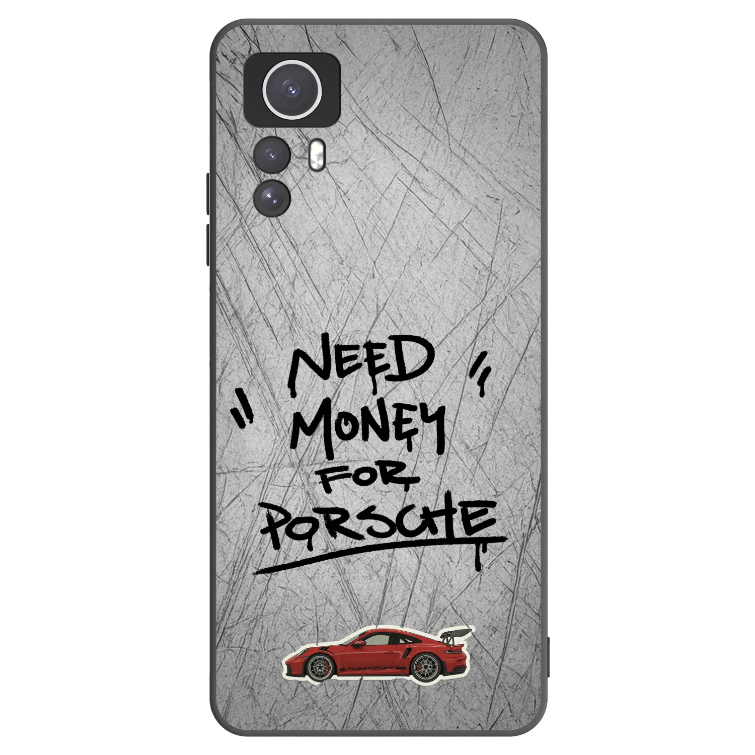 Picasee Μαύρη θήκη σιλικόνης για Xiaomi Redmi Note 12S - Grey Drift