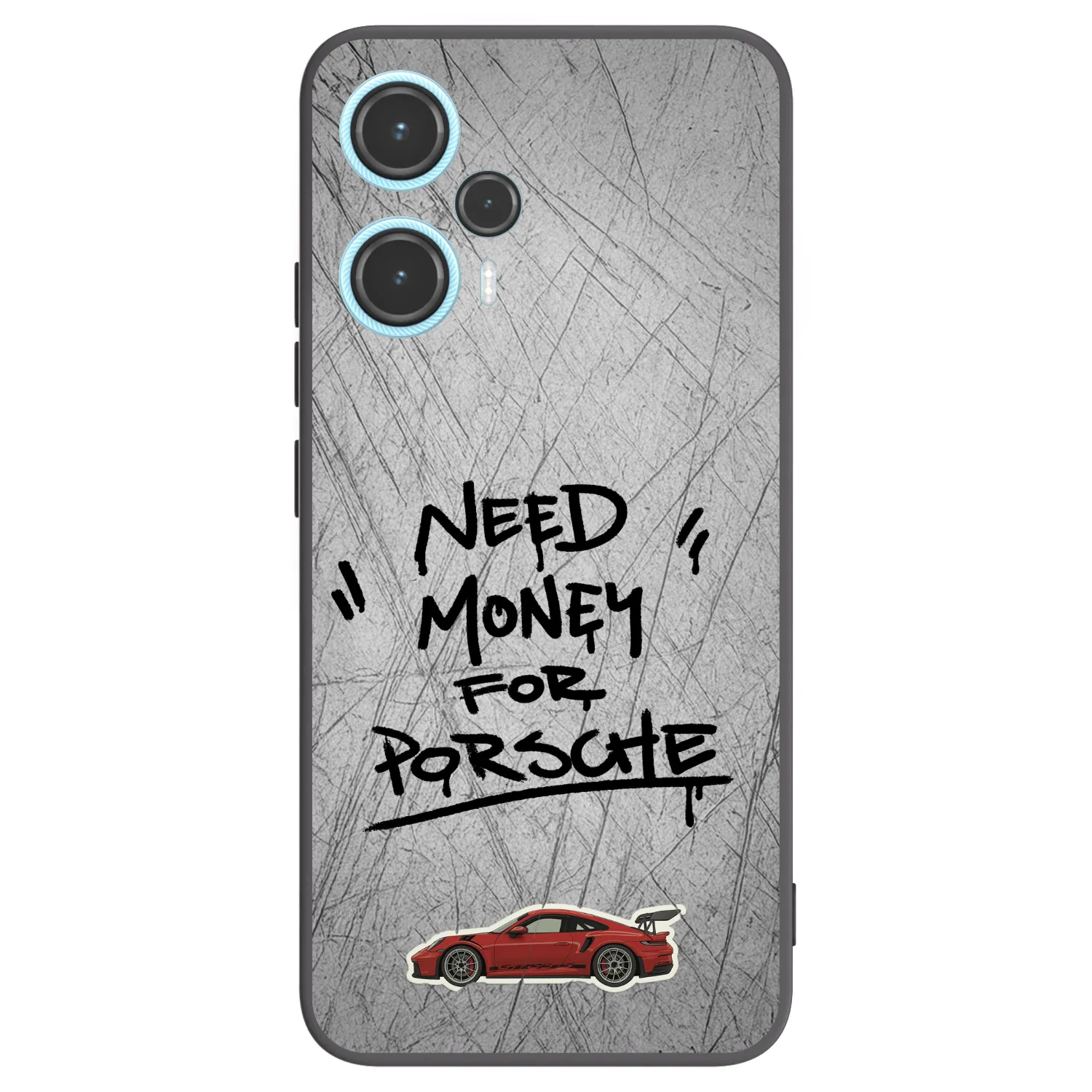 Picasee Μαύρη θήκη σιλικόνης για Xiaomi Poco F5 - Grey Drift