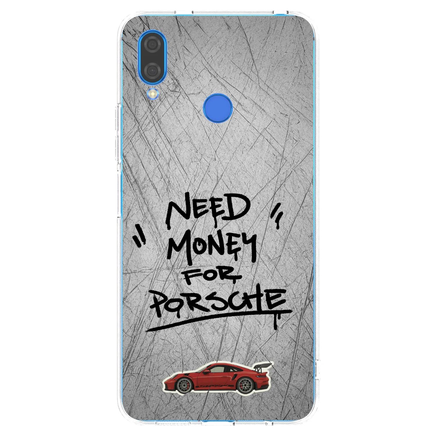 Picasee διαφανής θήκη σιλικόνης Huawei Nova 3 - Grey Drift