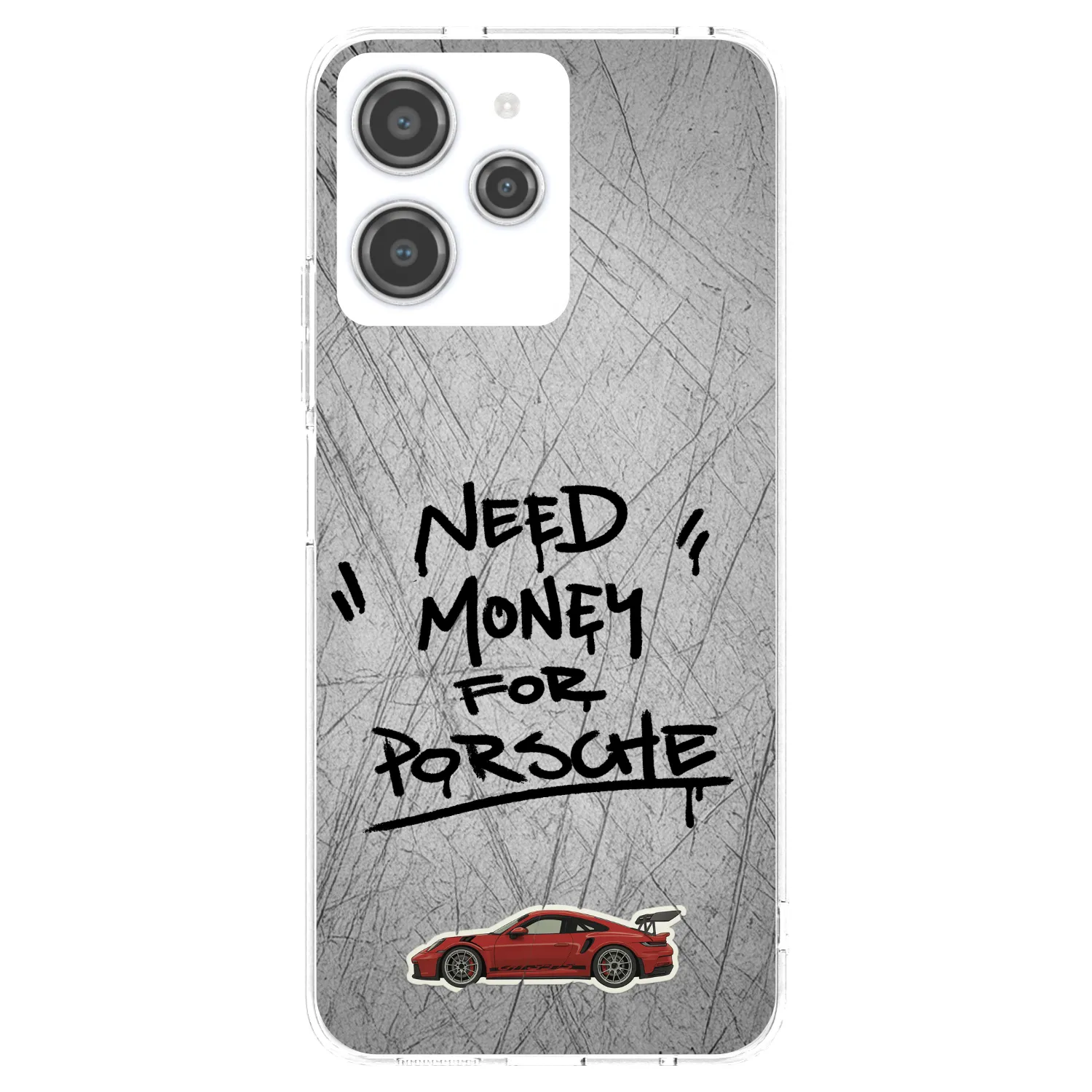 Picasee διαφανής θήκη σιλικόνης Xiaomi Redmi 12 4G - Grey Drift