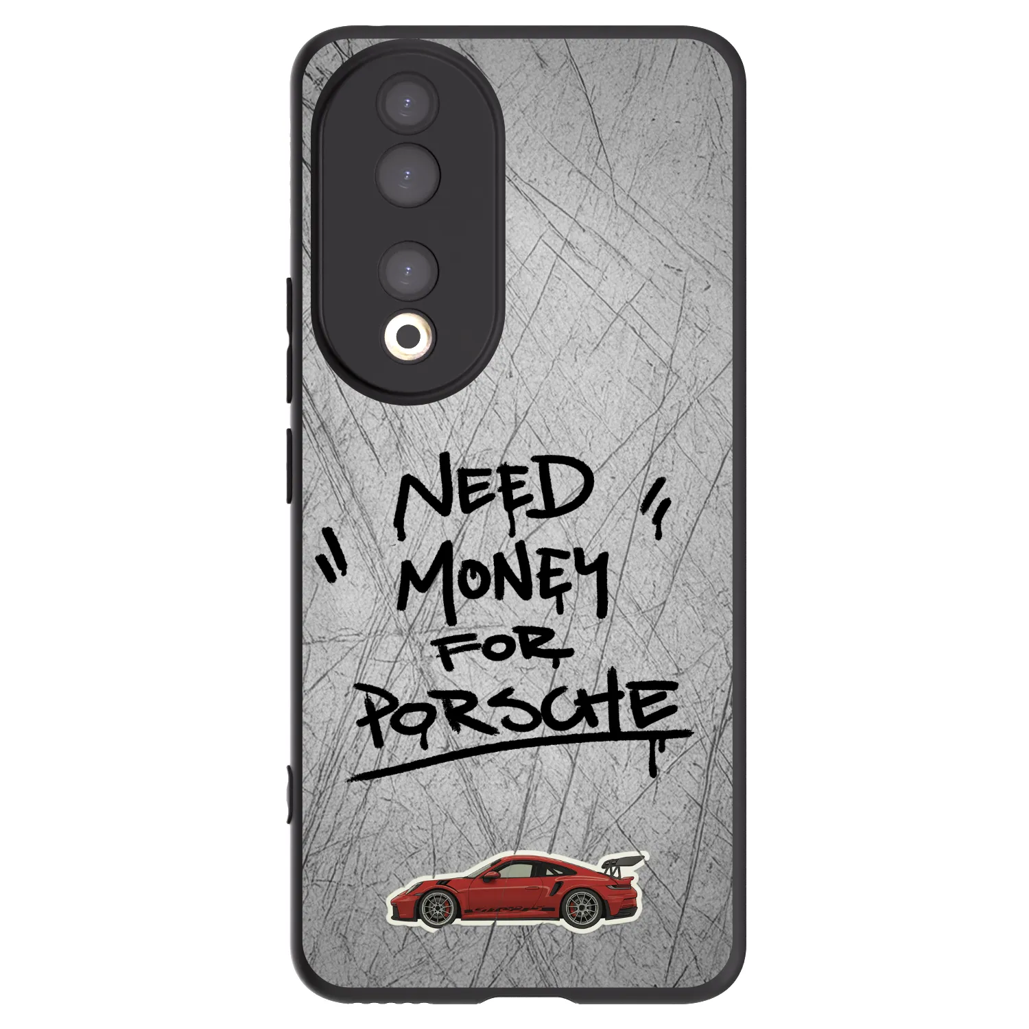 Picasee Μαύρη θήκη σιλικόνης για Honor 90 5G - Grey Drift