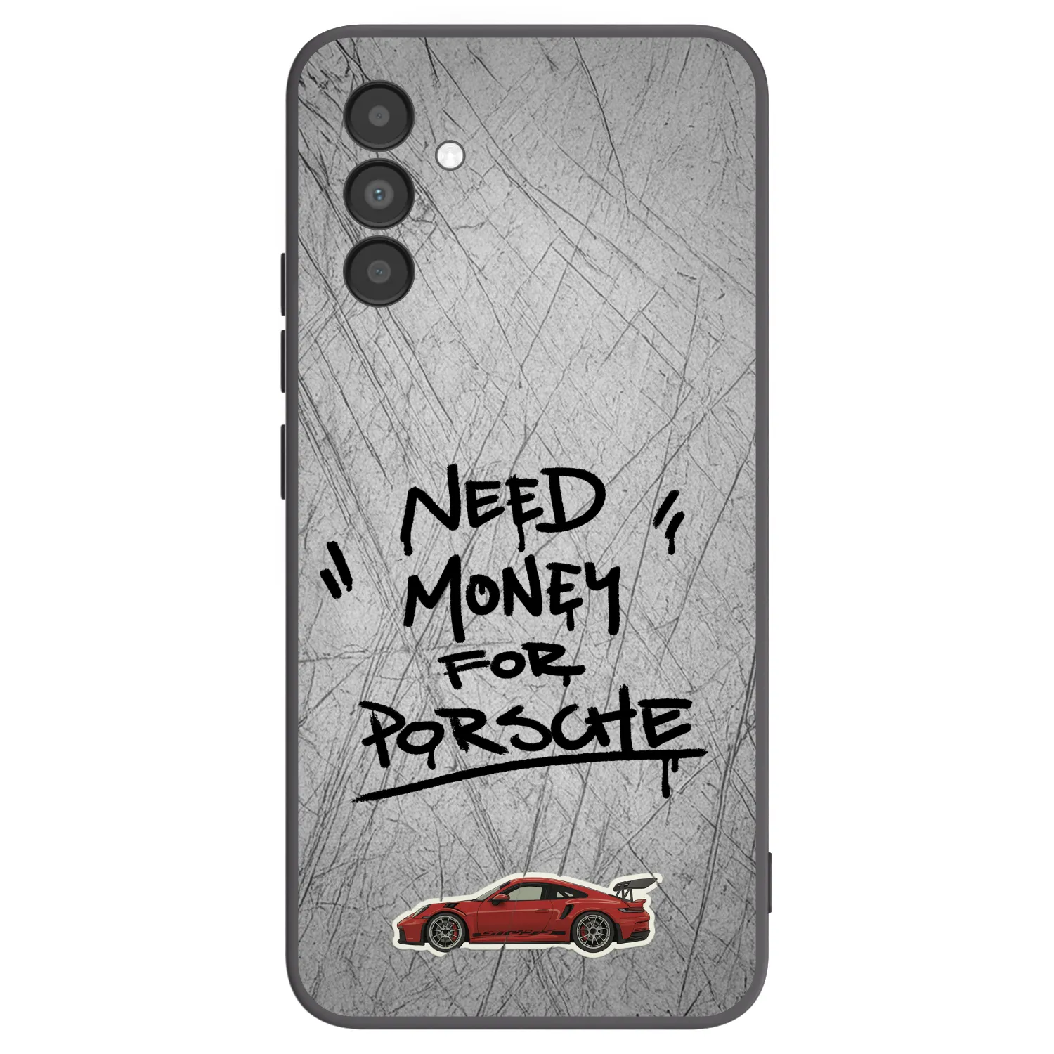 Picasee Μαύρη θήκη σιλικόνης για Samsung Galaxy A04s A047F - Grey Drift