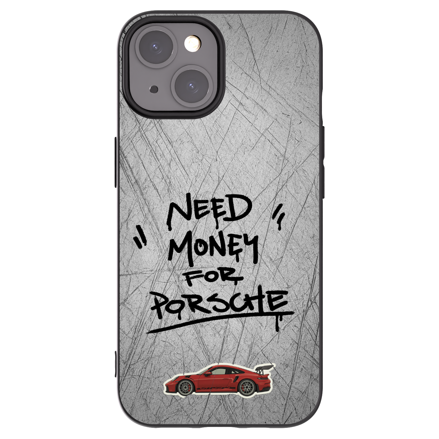 Picasee Μαύρη θήκη σιλικόνης για Apple iPhone 15 - Grey Drift