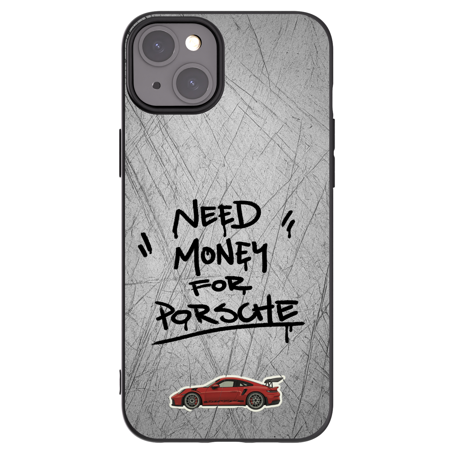 Picasee Μαύρη θήκη σιλικόνης για Apple iPhone 15 Plus - Grey Drift