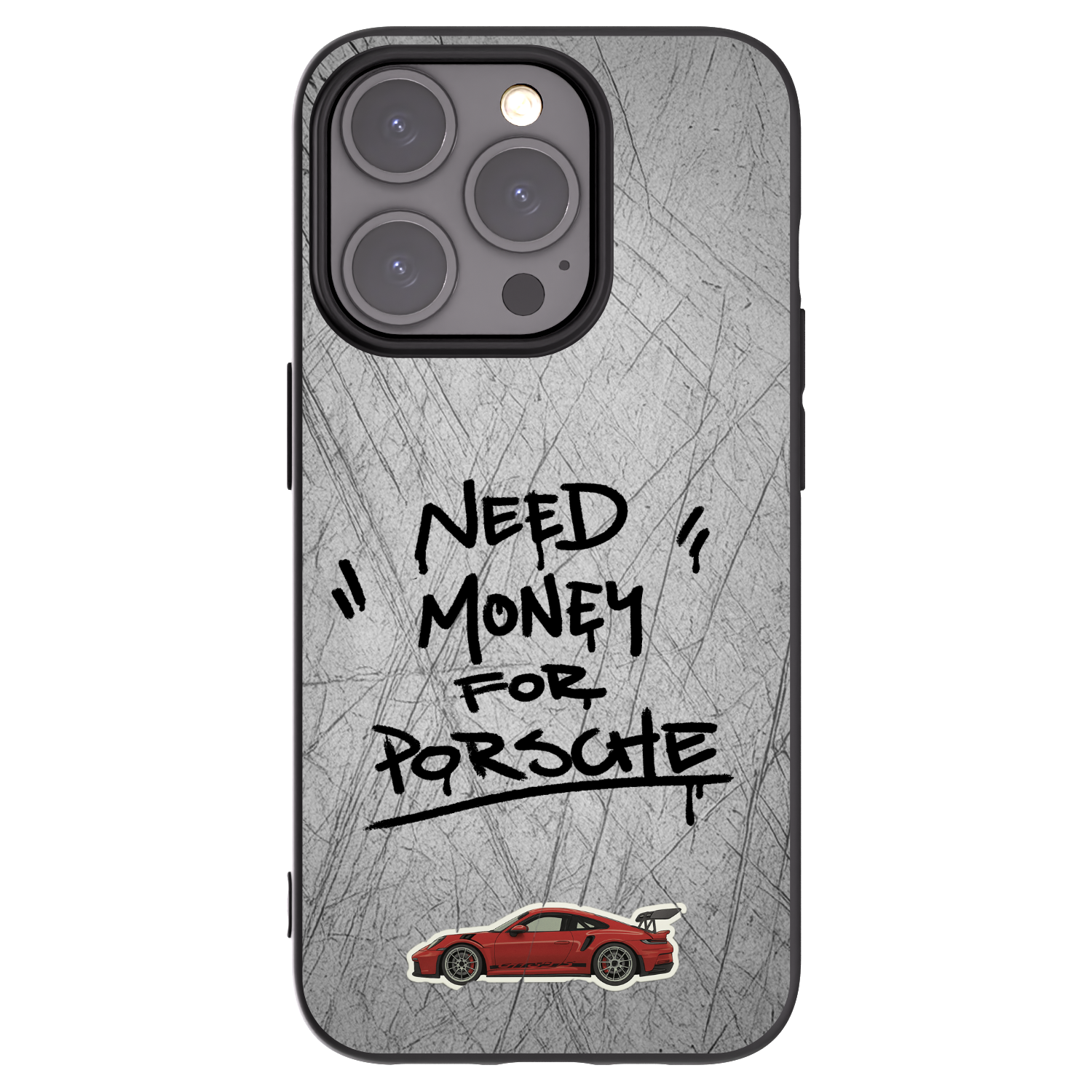 Picasee Μαύρη θήκη σιλικόνης για Apple iPhone 15 Pro - Grey Drift