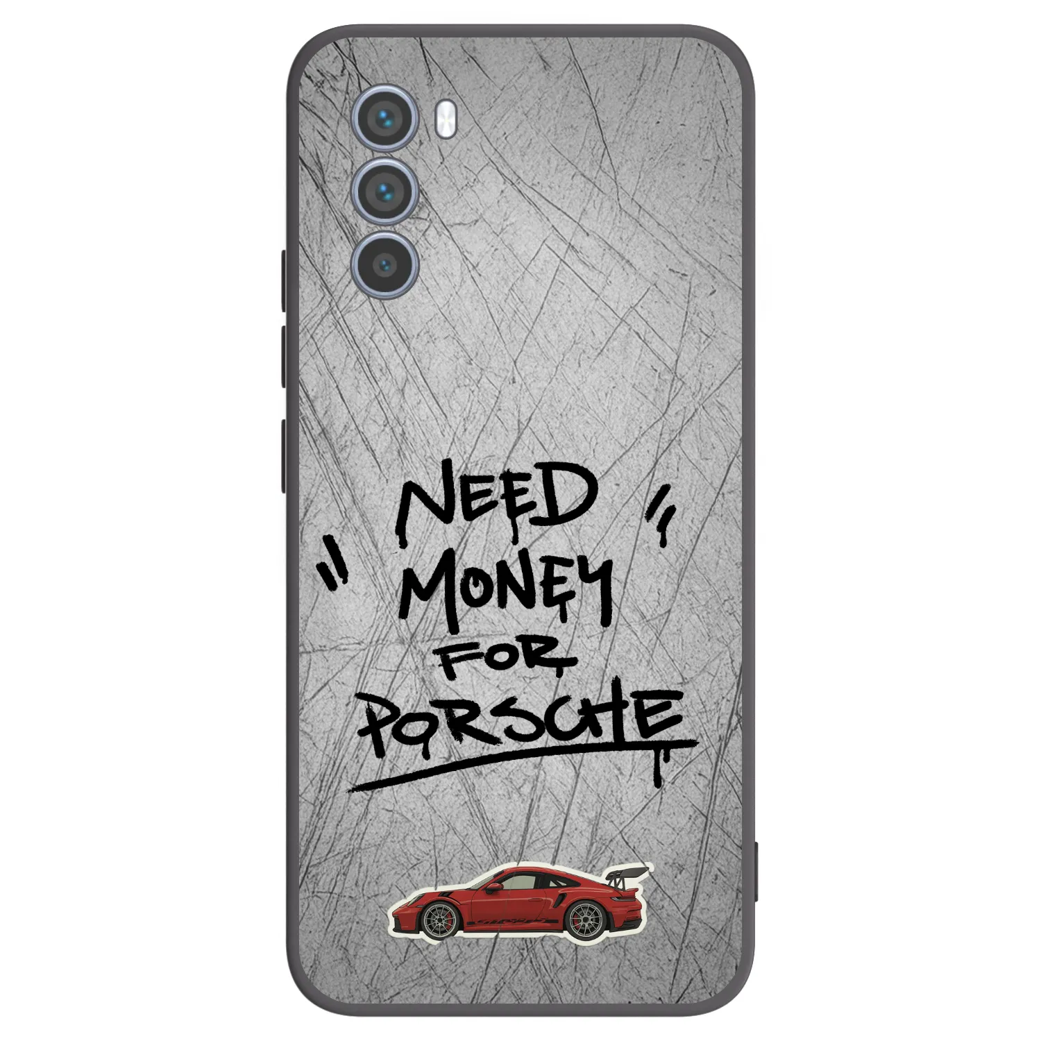 Picasee Μαύρη θήκη σιλικόνης για Motorola Moto G62 - Grey Drift