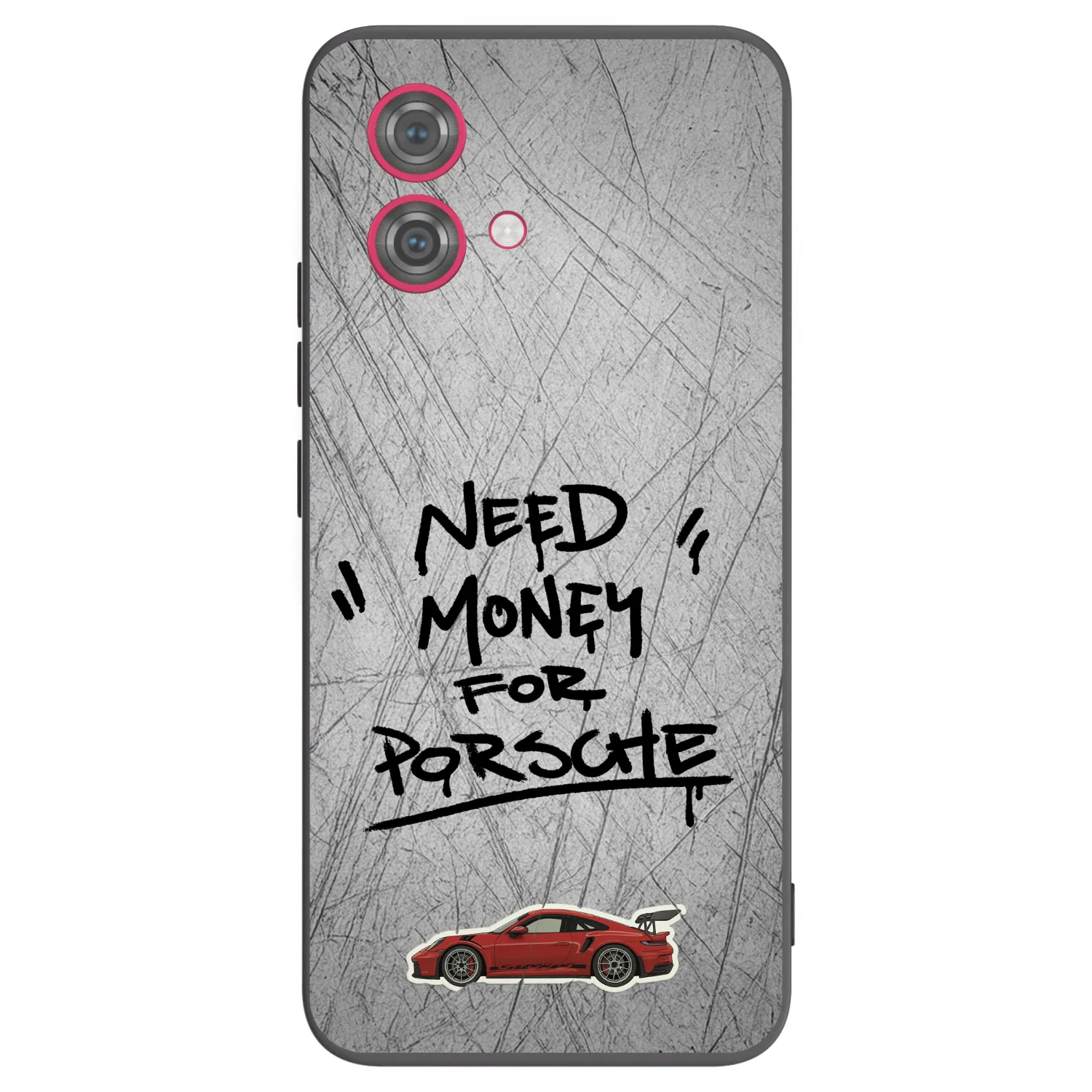 Picasee Μαύρη θήκη σιλικόνης για Motorola Moto G84 5G - Grey Drift