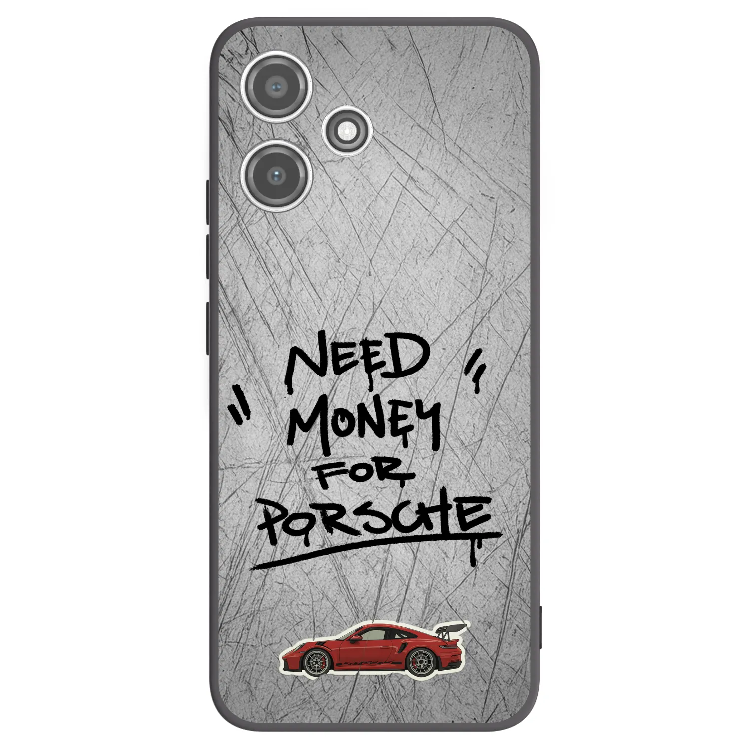 Picasee Μαύρη θήκη σιλικόνης για Xiaomi Redmi 12 5G - Grey Drift