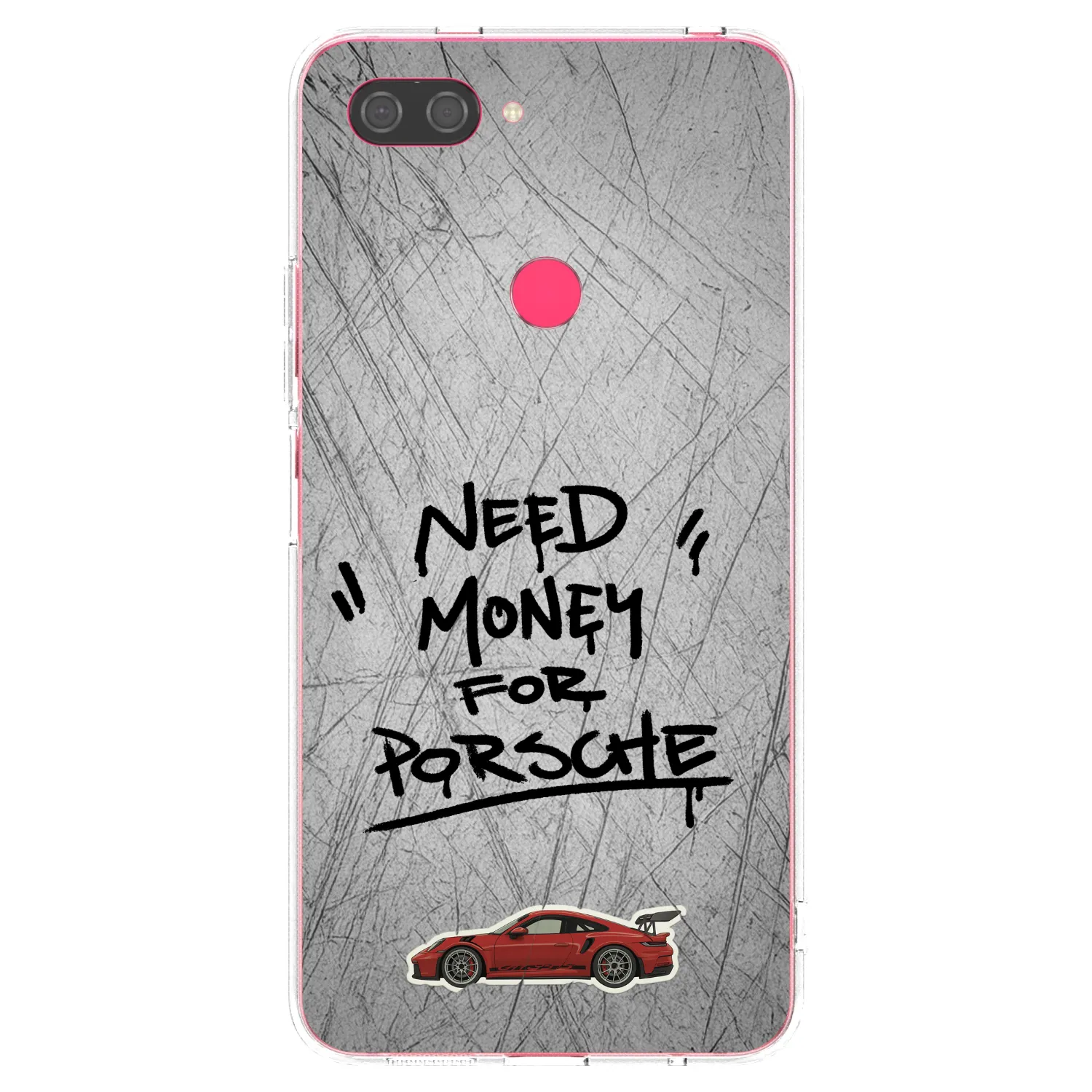 Picasee διαφανής θήκη σιλικόνης Xiaomi Mi 8 Lite - Grey Drift