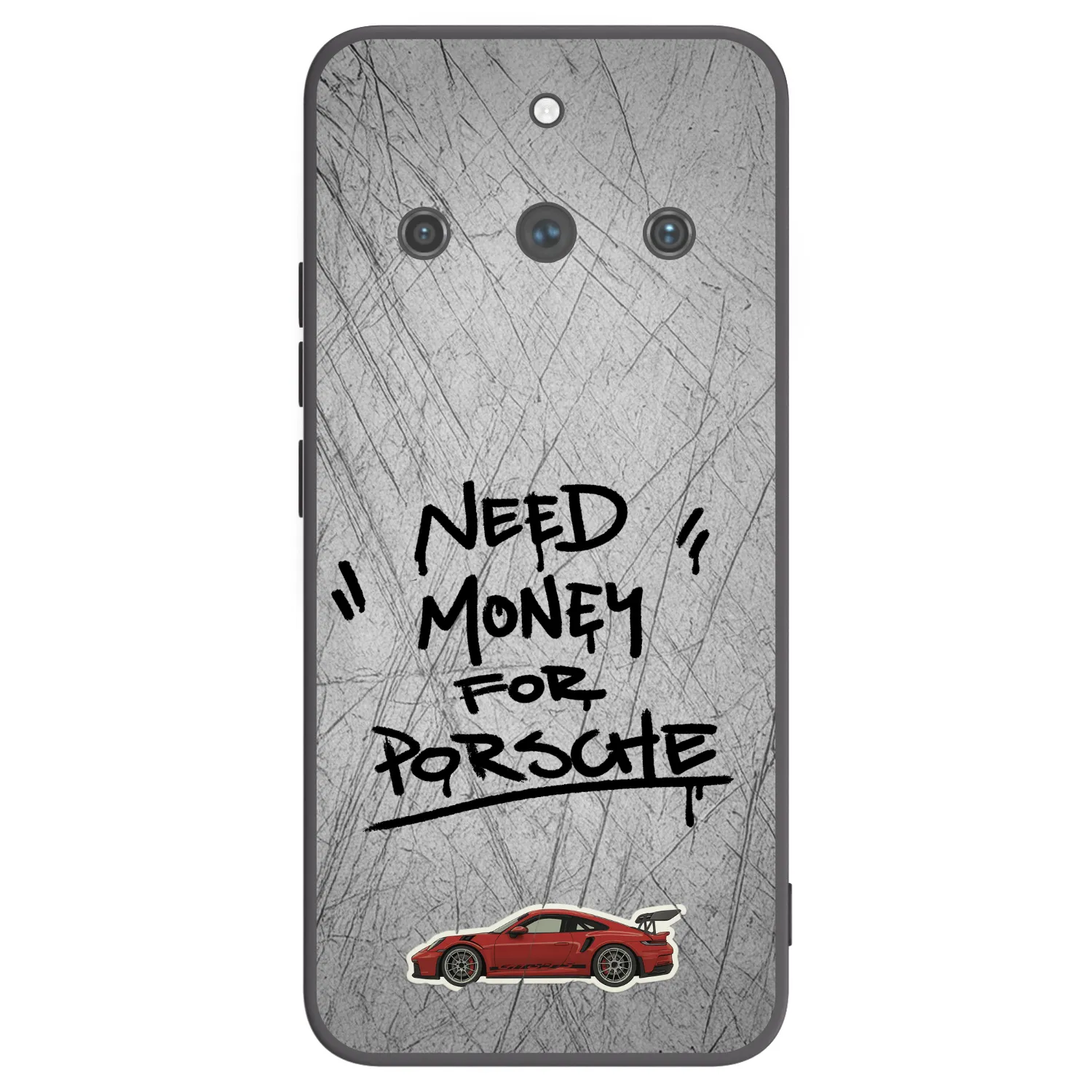 Picasee Μαύρη θήκη σιλικόνης για Realme 11 Pro+ - Grey Drift