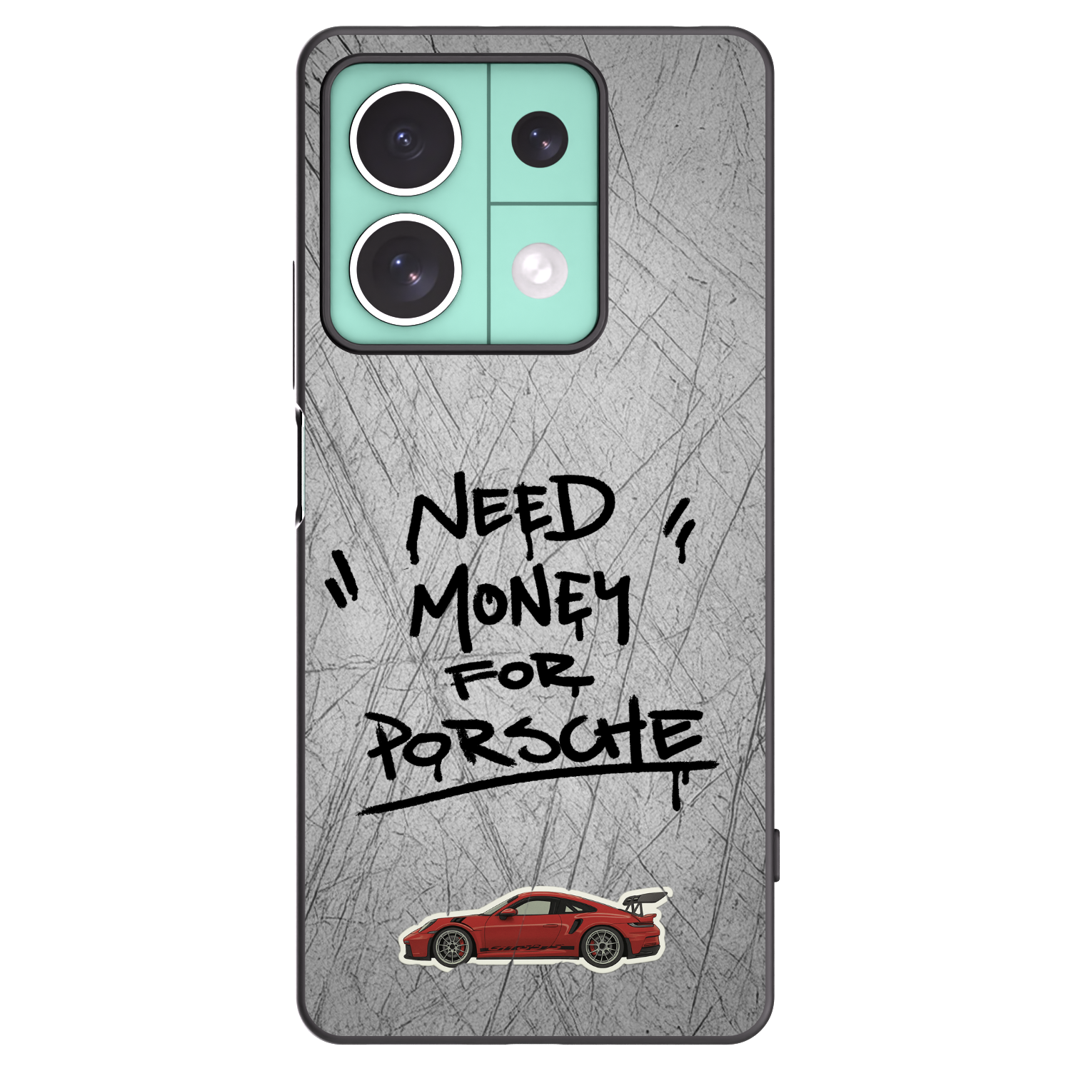 Picasee Μαύρη θήκη σιλικόνης για Xiaomi Redmi Note 13 5G - Grey Drift