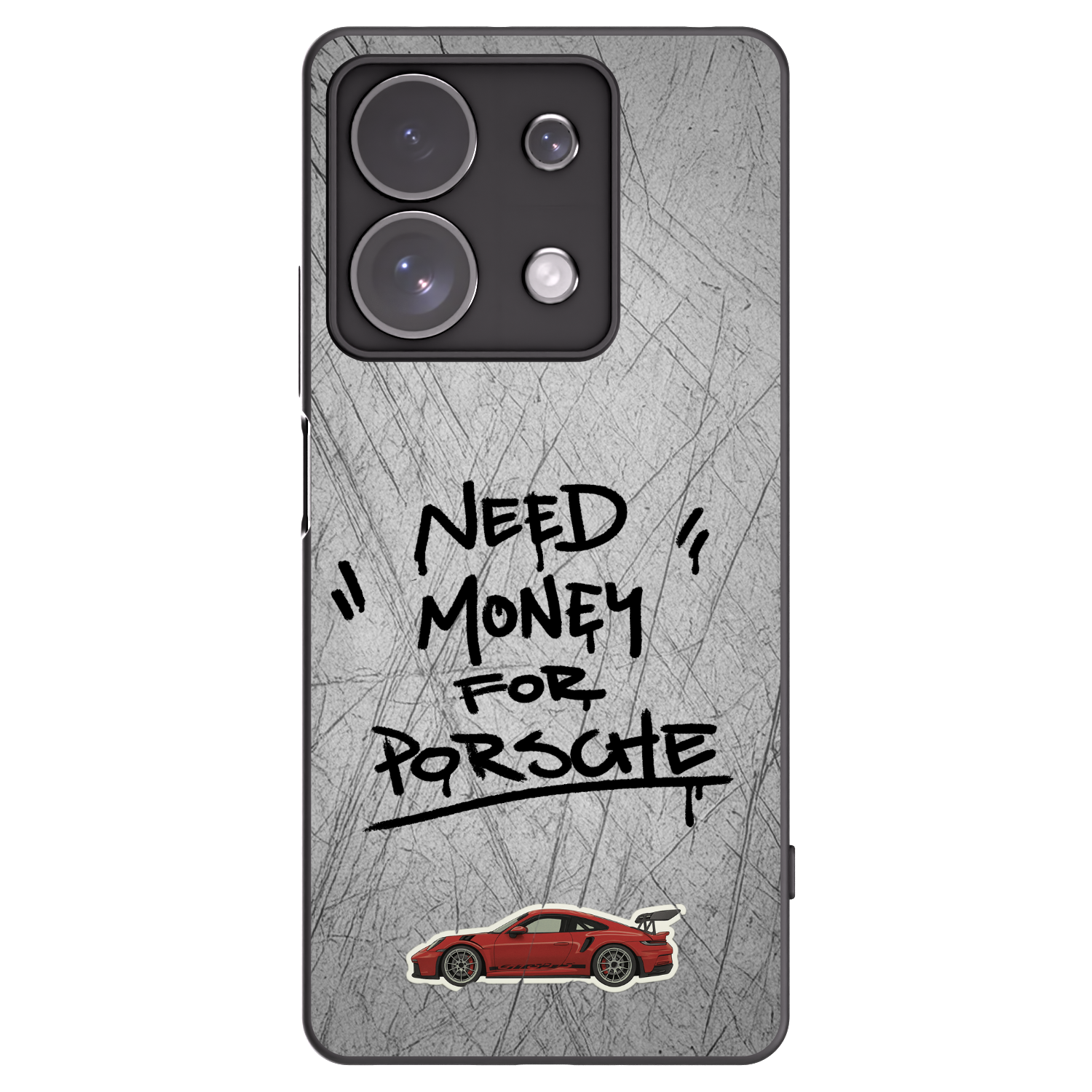 Picasee Μαύρη θήκη σιλικόνης για Xiaomi Redmi Note 13 Pro 4G - Grey Drift