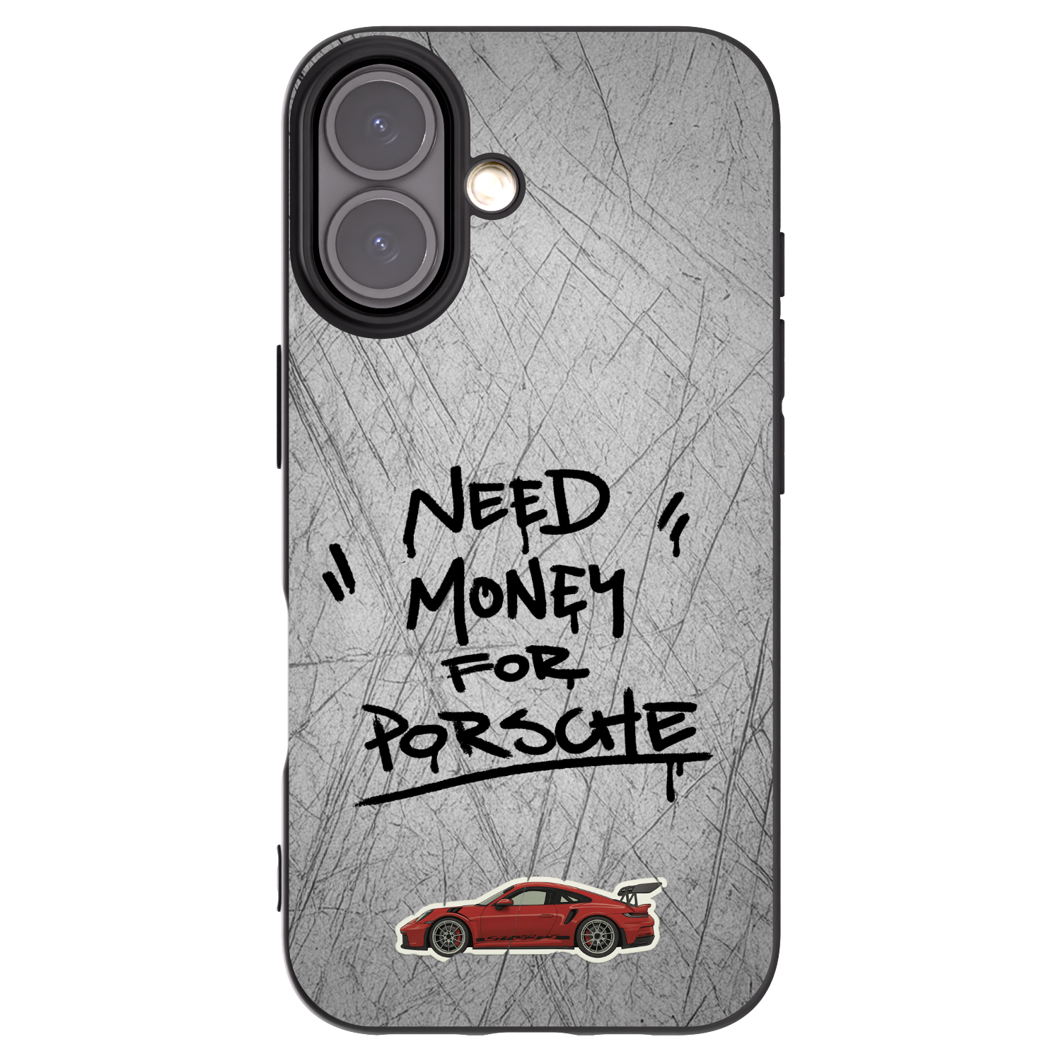 Picasee Μαύρη θήκη σιλικόνης για Apple iPhone 16 - Grey Drift