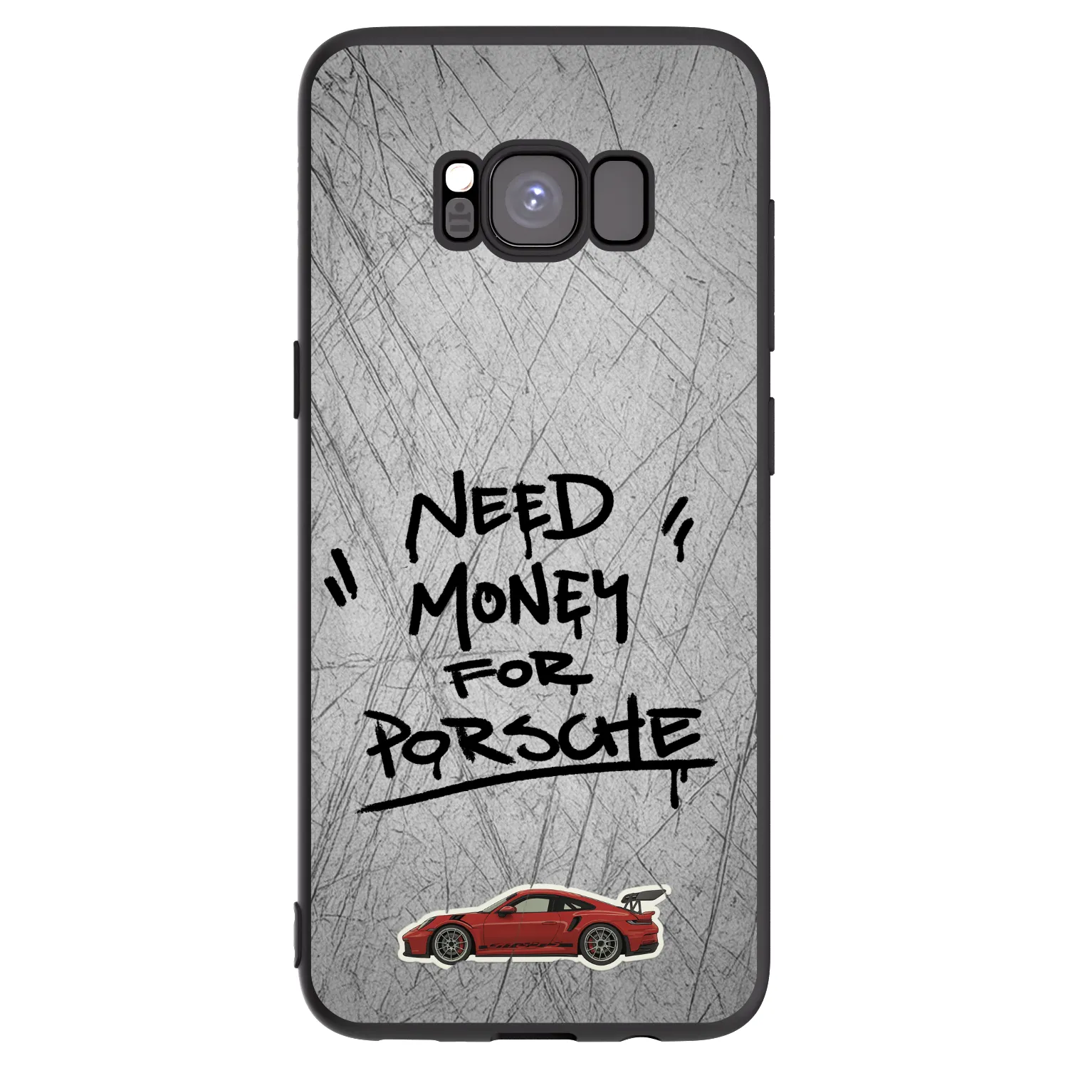 Picasee Μαύρη θήκη σιλικόνης για Samsung Galaxy S8 G950F - Grey Drift