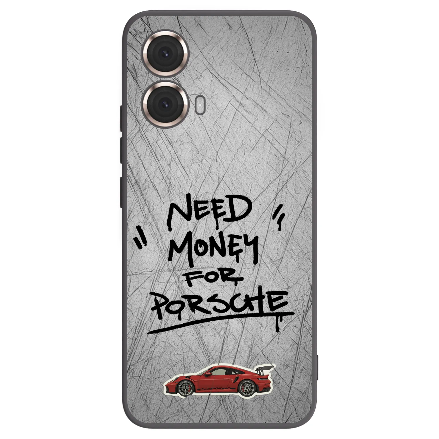 Picasee Μαύρη θήκη σιλικόνης για Motorola Moto G85 - Grey Drift