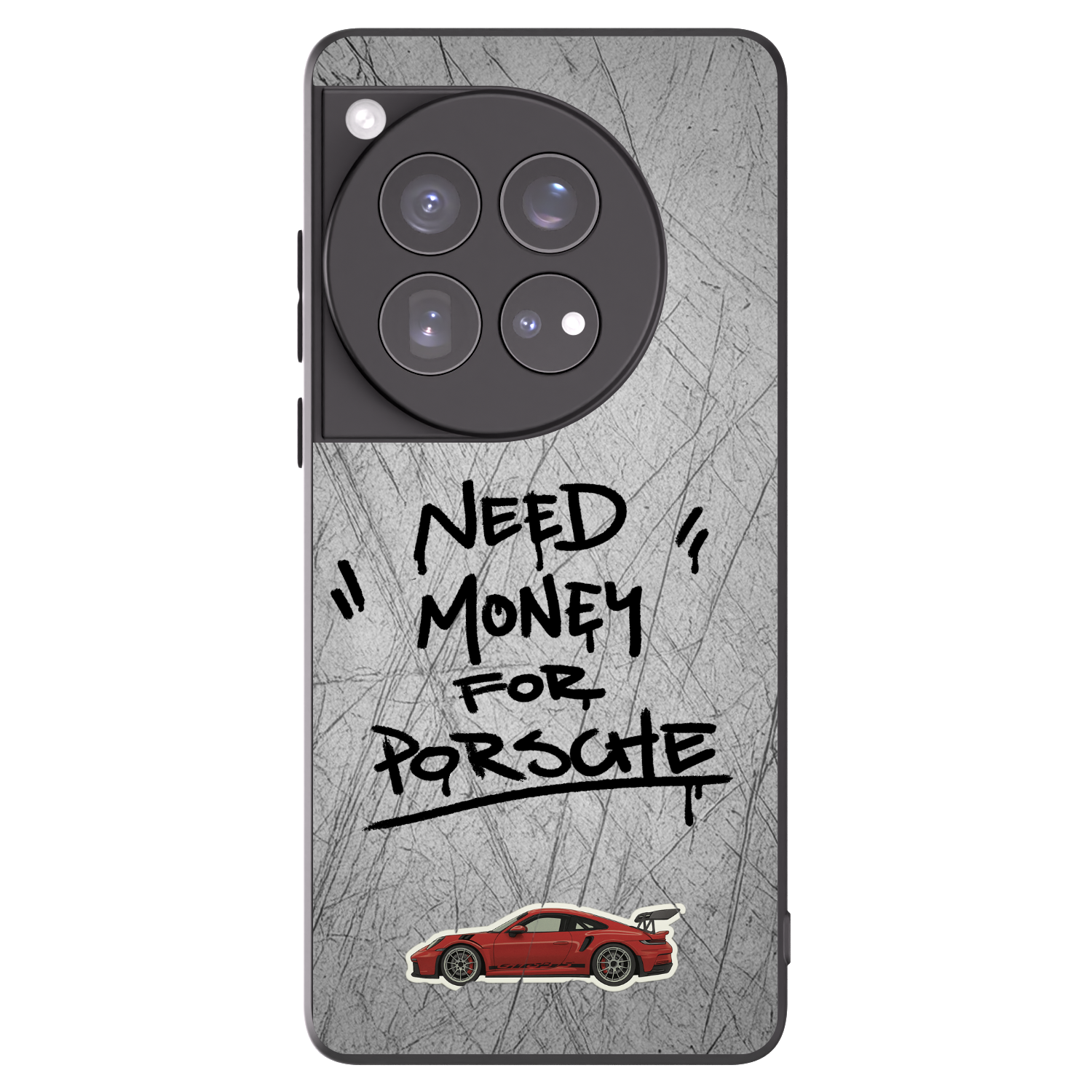 Picasee Μαύρη θήκη σιλικόνης για OnePlus 12 5G - Grey Drift