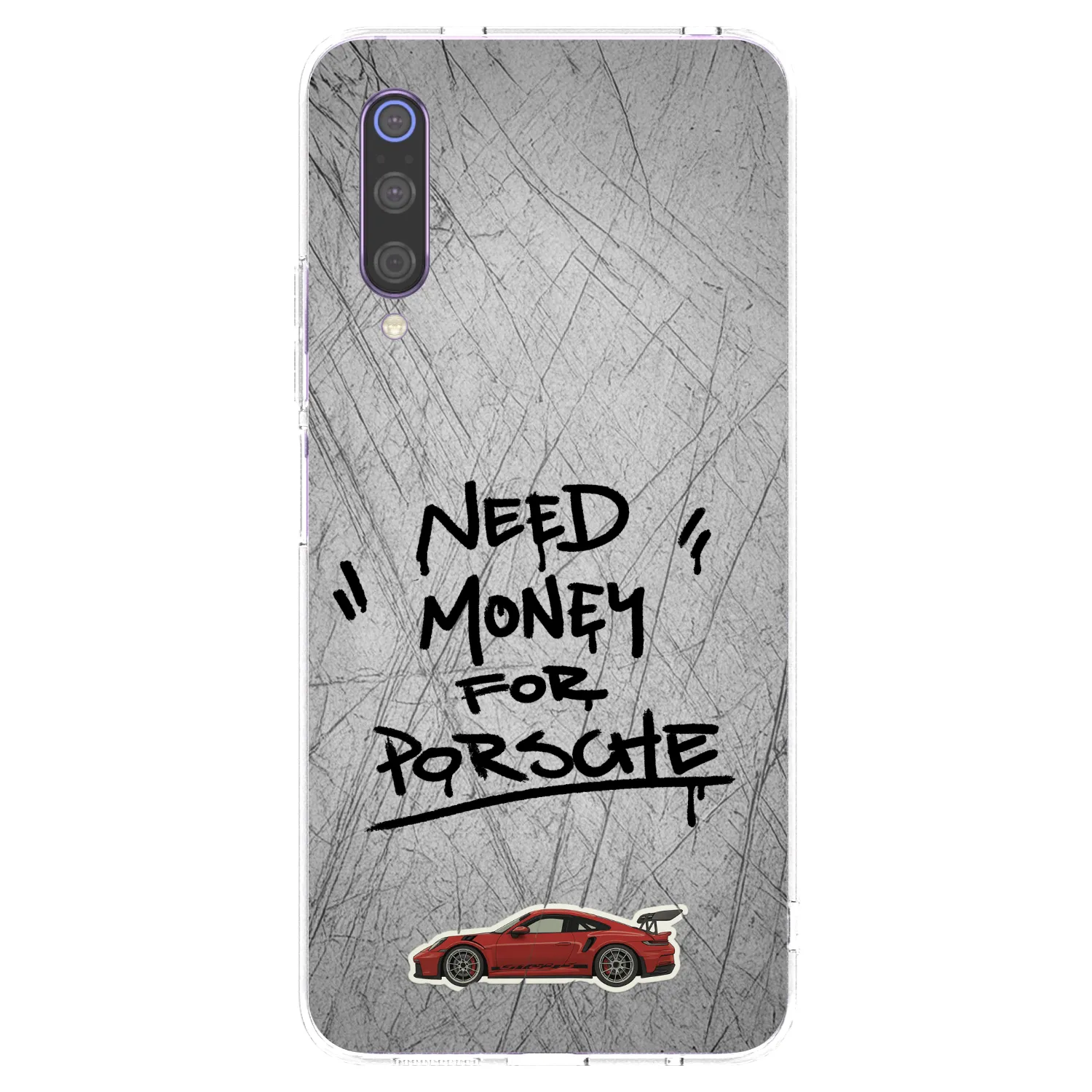 Picasee διαφανής θήκη σιλικόνης Xiaomi Mi 9 - Grey Drift