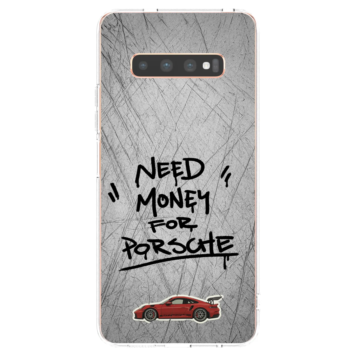 Picasee διαφανής θήκη σιλικόνης Samsung Galaxy S10 Plus G975 - Grey Drift