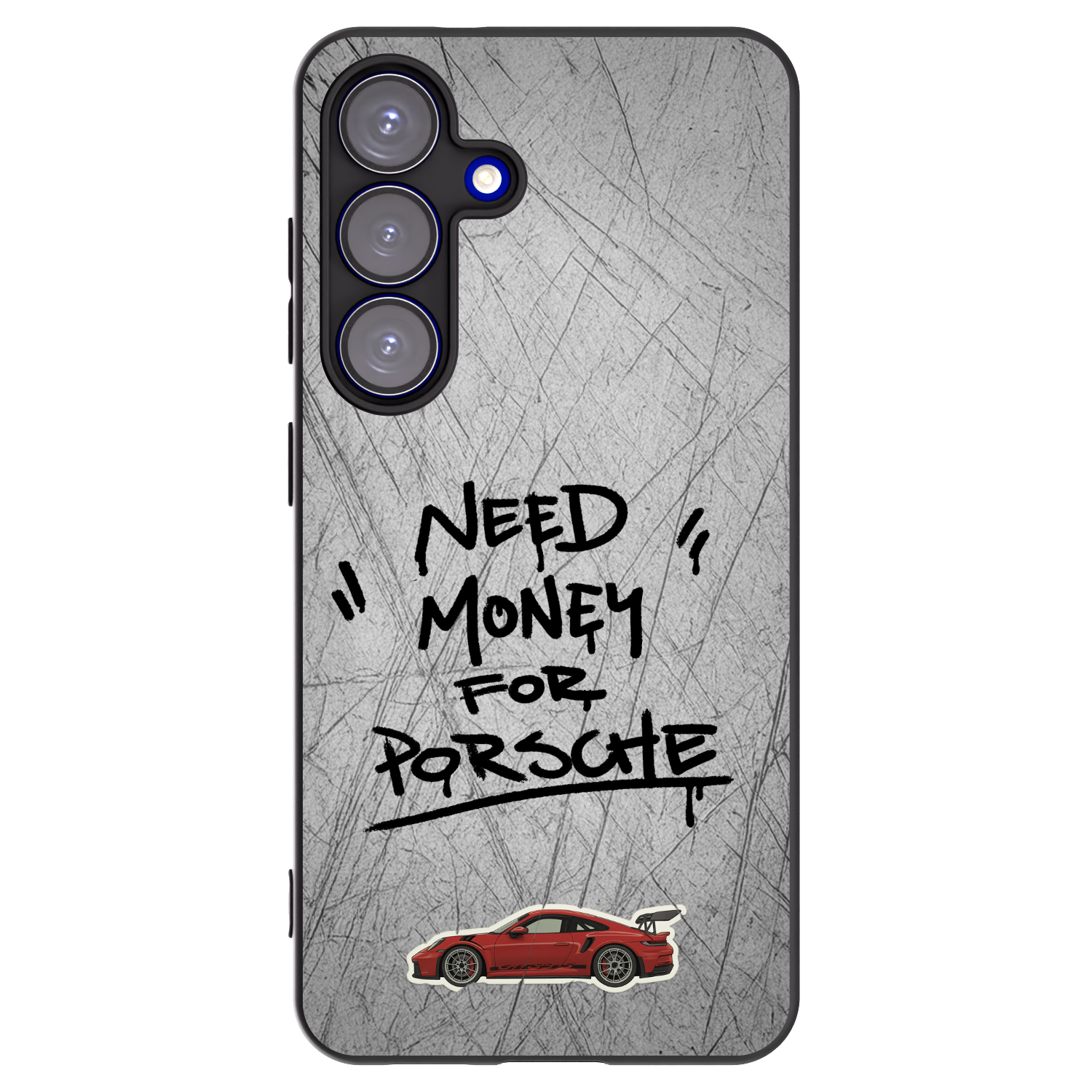 Picasee Μαύρη θήκη σιλικόνης για Samsung Galaxy S25 5G - Grey Drift