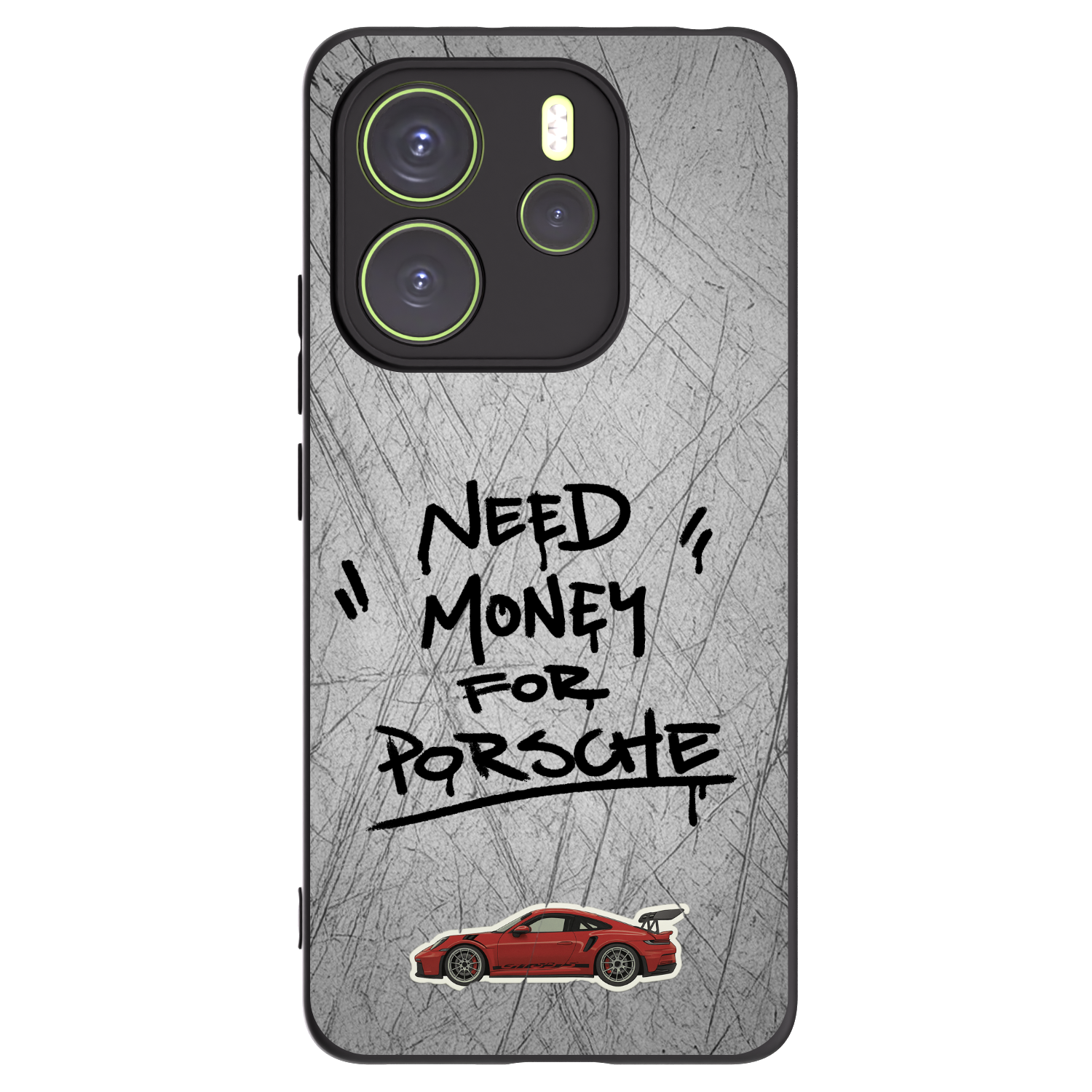 Picasee Μαύρη θήκη σιλικόνης για Xiaomi Redmi Note 14 4G - Grey Drift