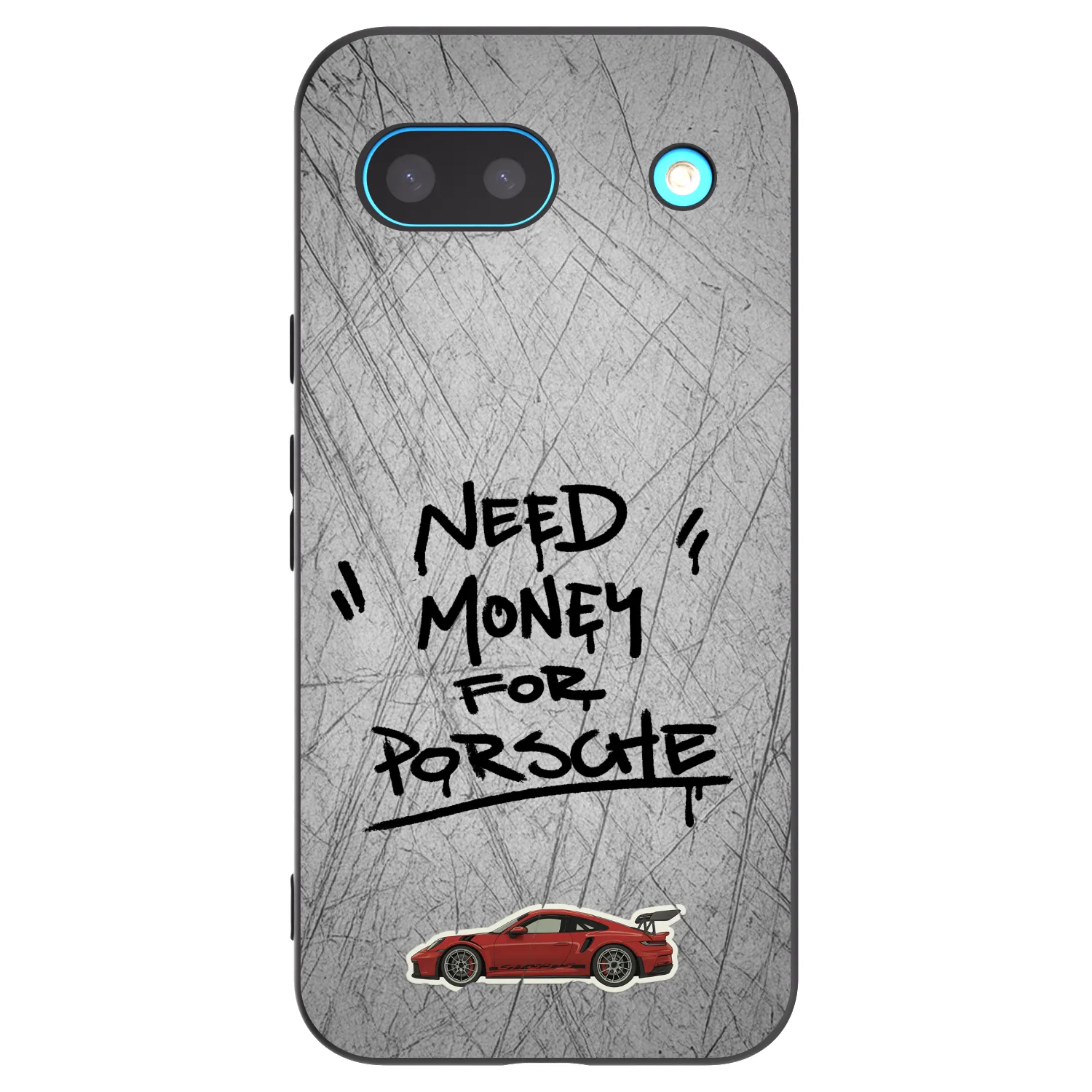 Picasee Μαύρη θήκη σιλικόνης για Google Pixel 8a - Grey Drift