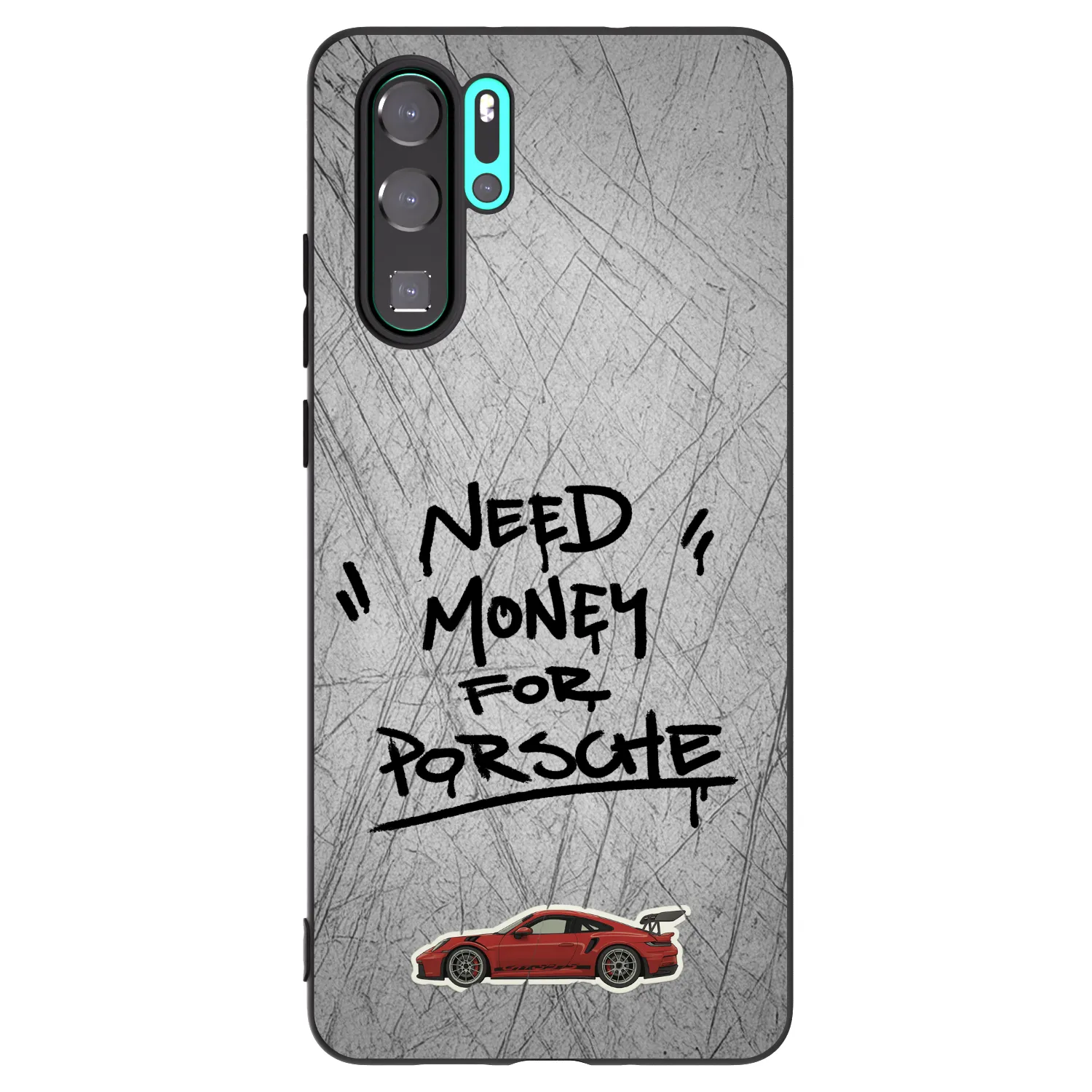 Picasee Μαύρη θήκη σιλικόνης για Huawei P30 Pro - Grey Drift
