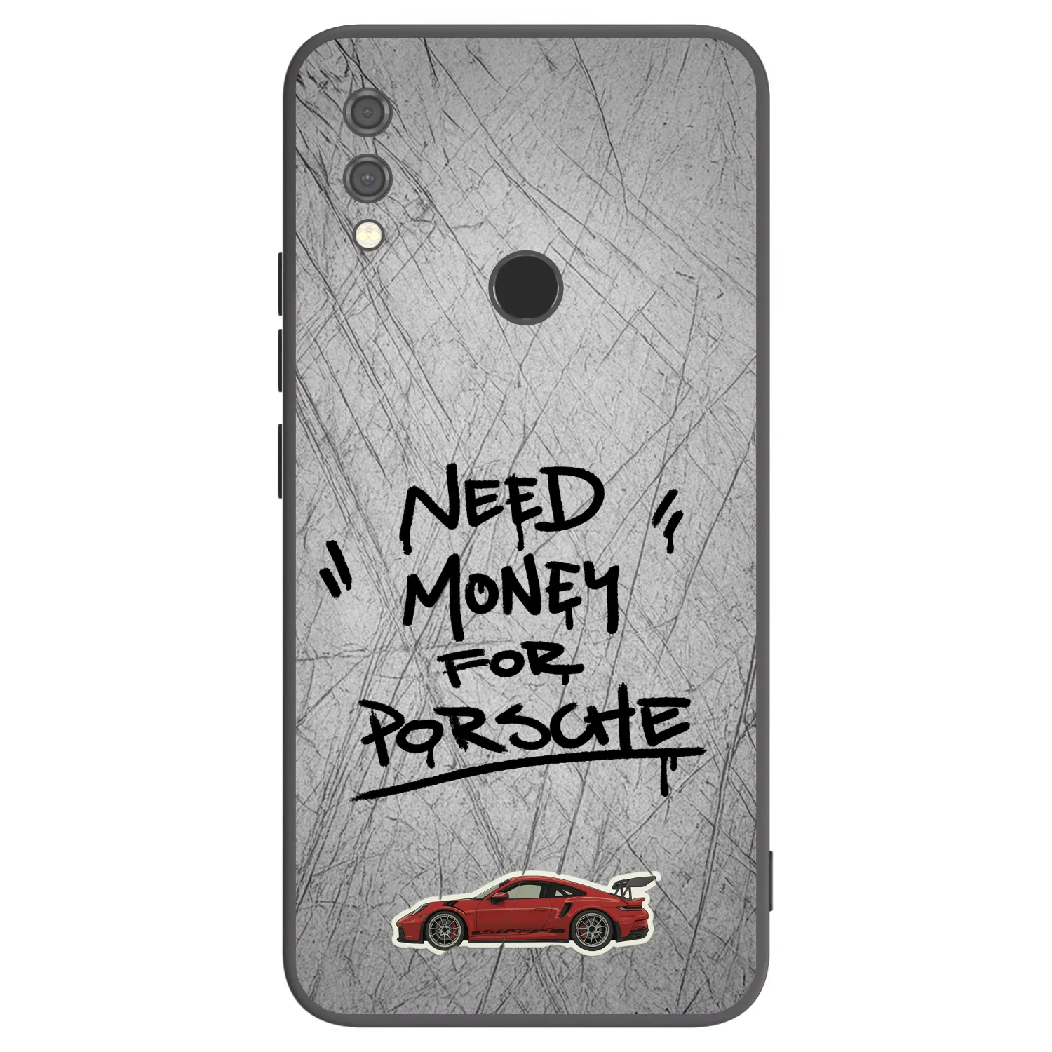 Picasee Μαύρη θήκη σιλικόνης για Xiaomi Redmi Note 7 - Grey Drift