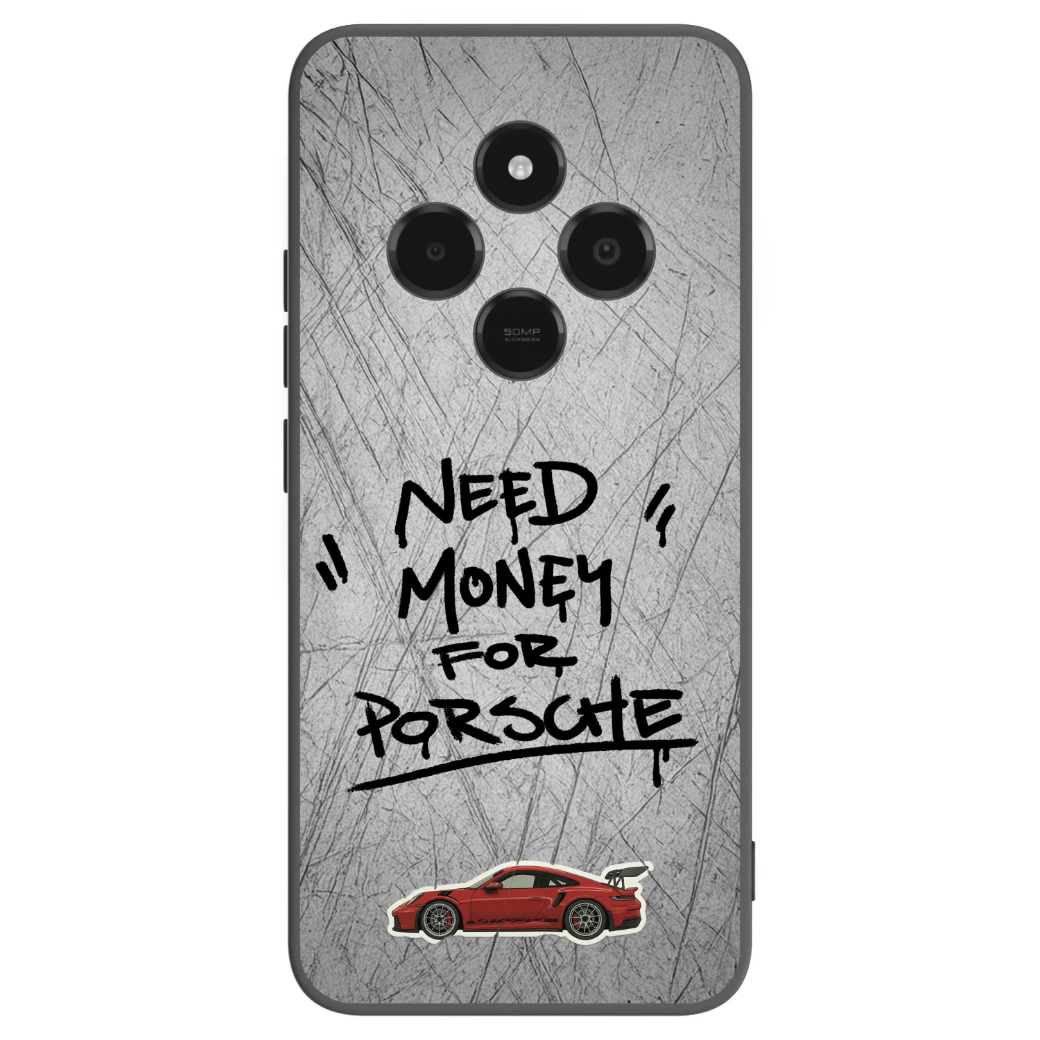 Picasee Μαύρη θήκη σιλικόνης για Xiaomi Poco C75 - Grey Drift