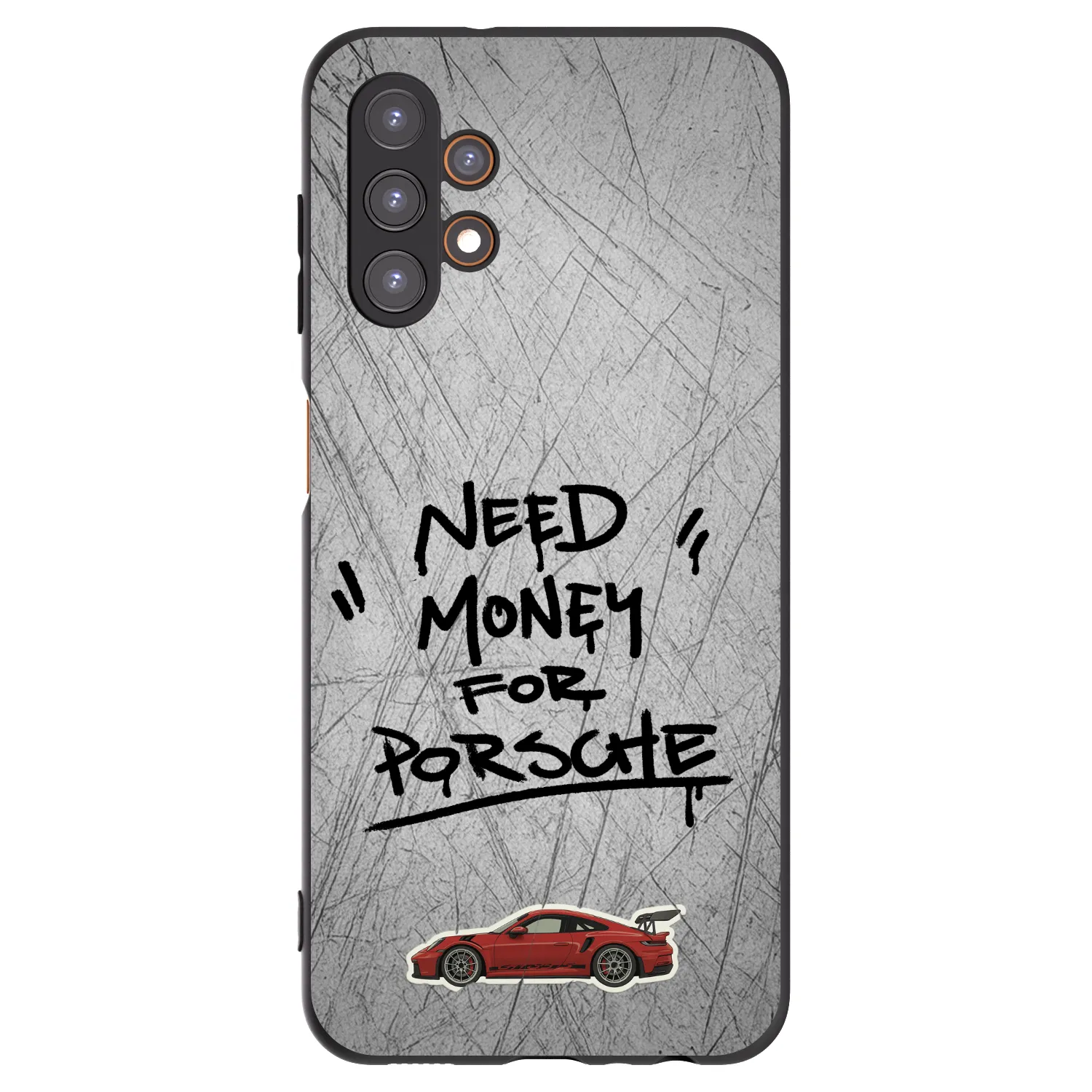 Picasee Μαύρη θήκη σιλικόνης για Samsung Galaxy A13 5G - Grey Drift