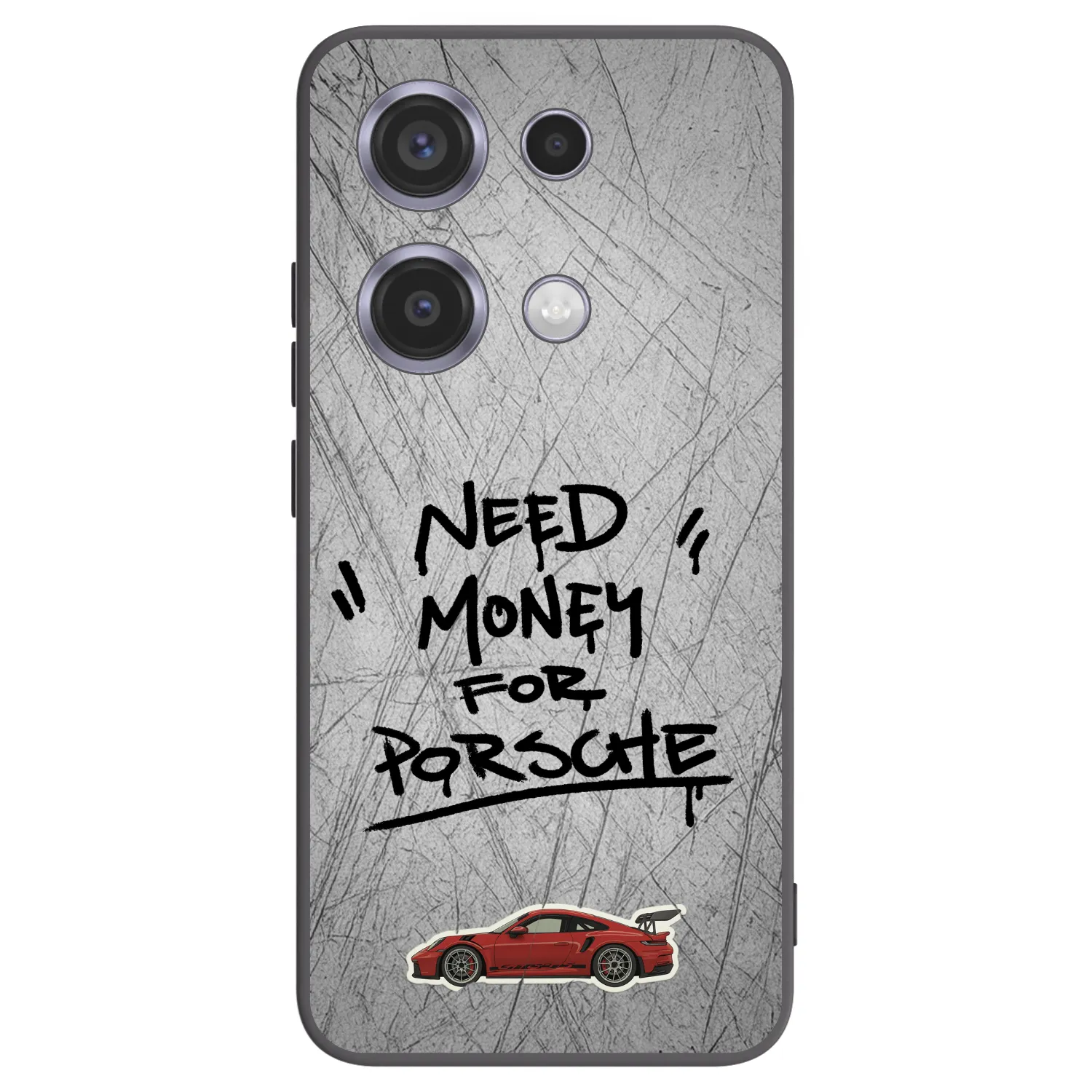 Picasee Μαύρη θήκη σιλικόνης για Xiaomi Redmi Note 14S - Grey Drift