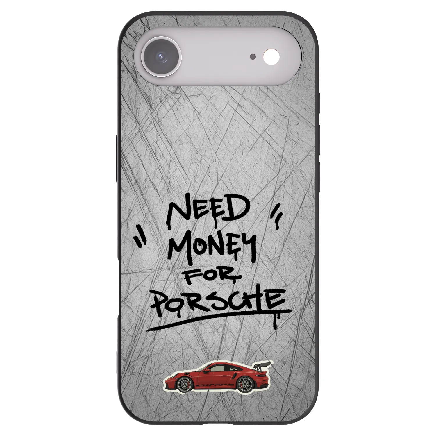 Picasee Μαύρη θήκη σιλικόνης για Apple iPhone Air - Grey Drift