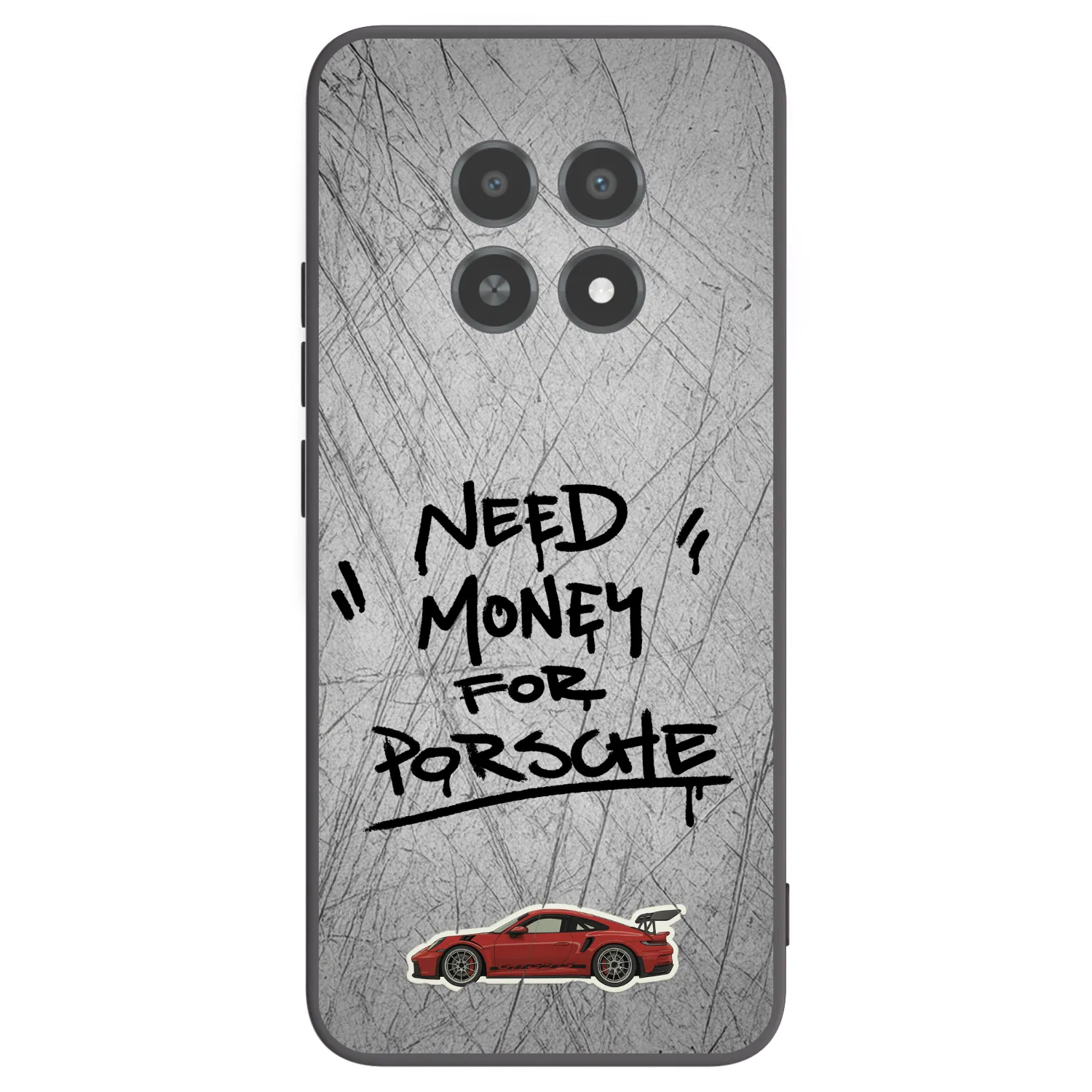 Picasee Μαύρη θήκη σιλικόνης για Realme 12X - Grey Drift