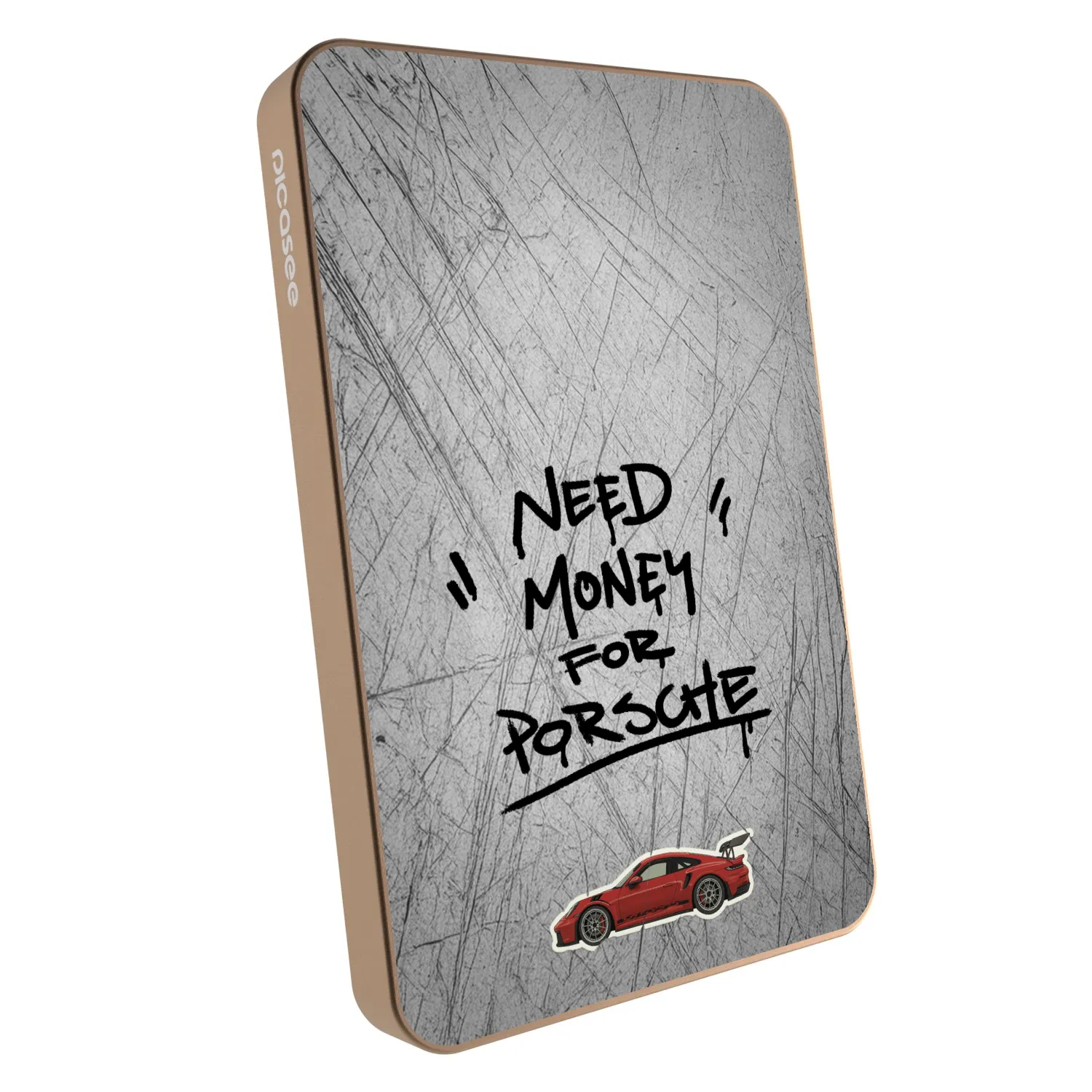 Picasee Powerbank με MagSafe 5 000 mAh Χρυσαφένιος - Grey Drift