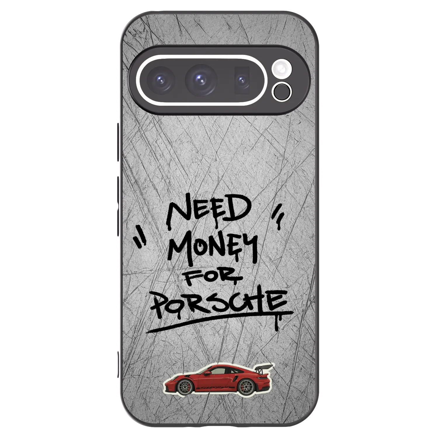 Picasee Μαύρη θήκη σιλικόνης για Google Pixel 9 Pro XL - Grey Drift