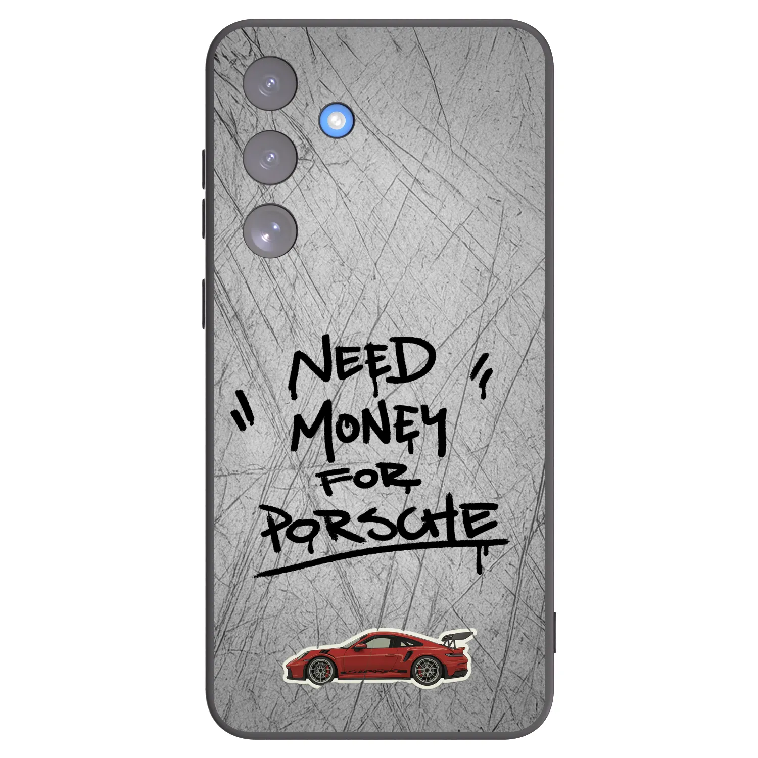 Picasee Μαύρη θήκη σιλικόνης για Samsung Galaxy S25 FE 5G - Grey Drift