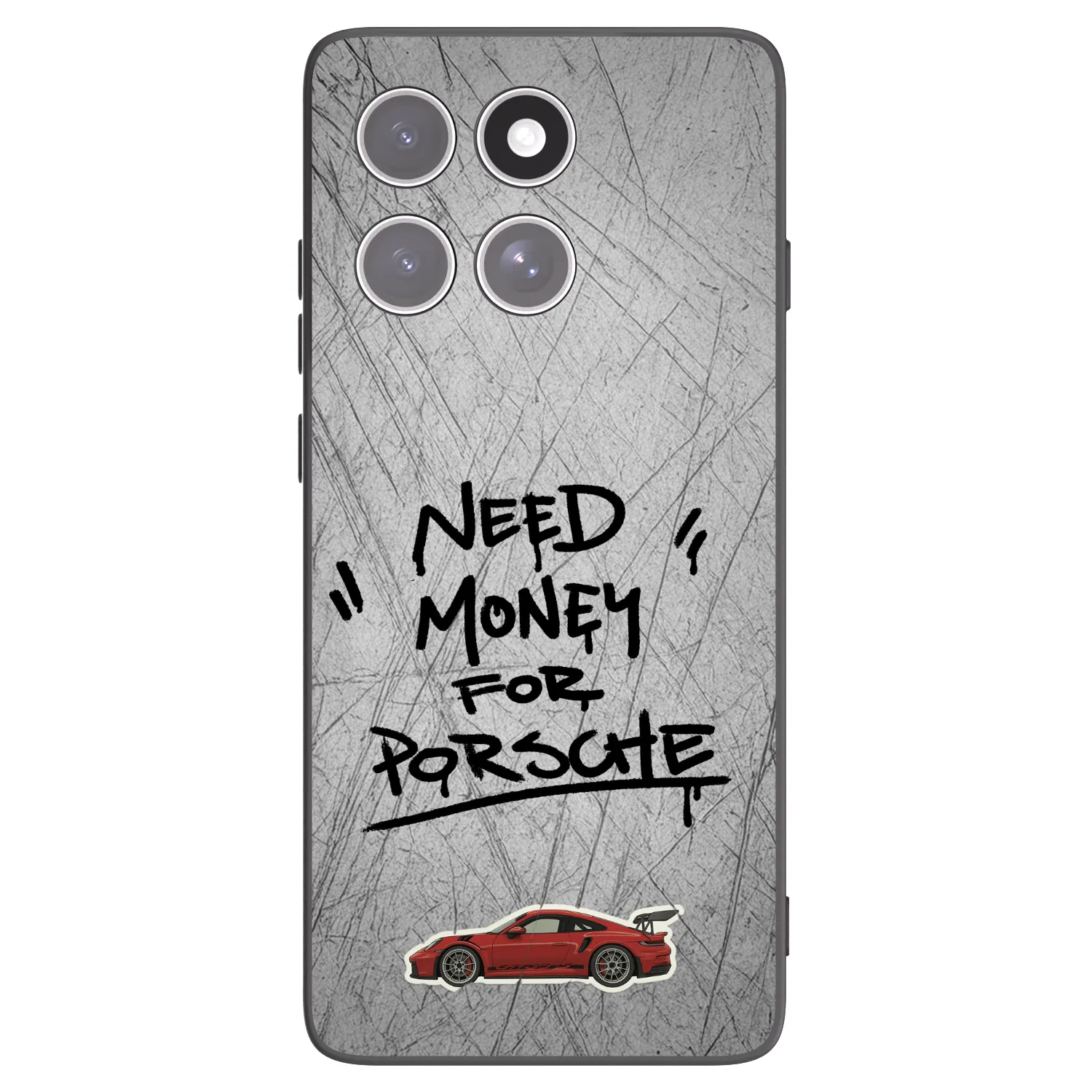 Picasee Μαύρη θήκη σιλικόνης για Motorola Edge 60 Fusion - Grey Drift