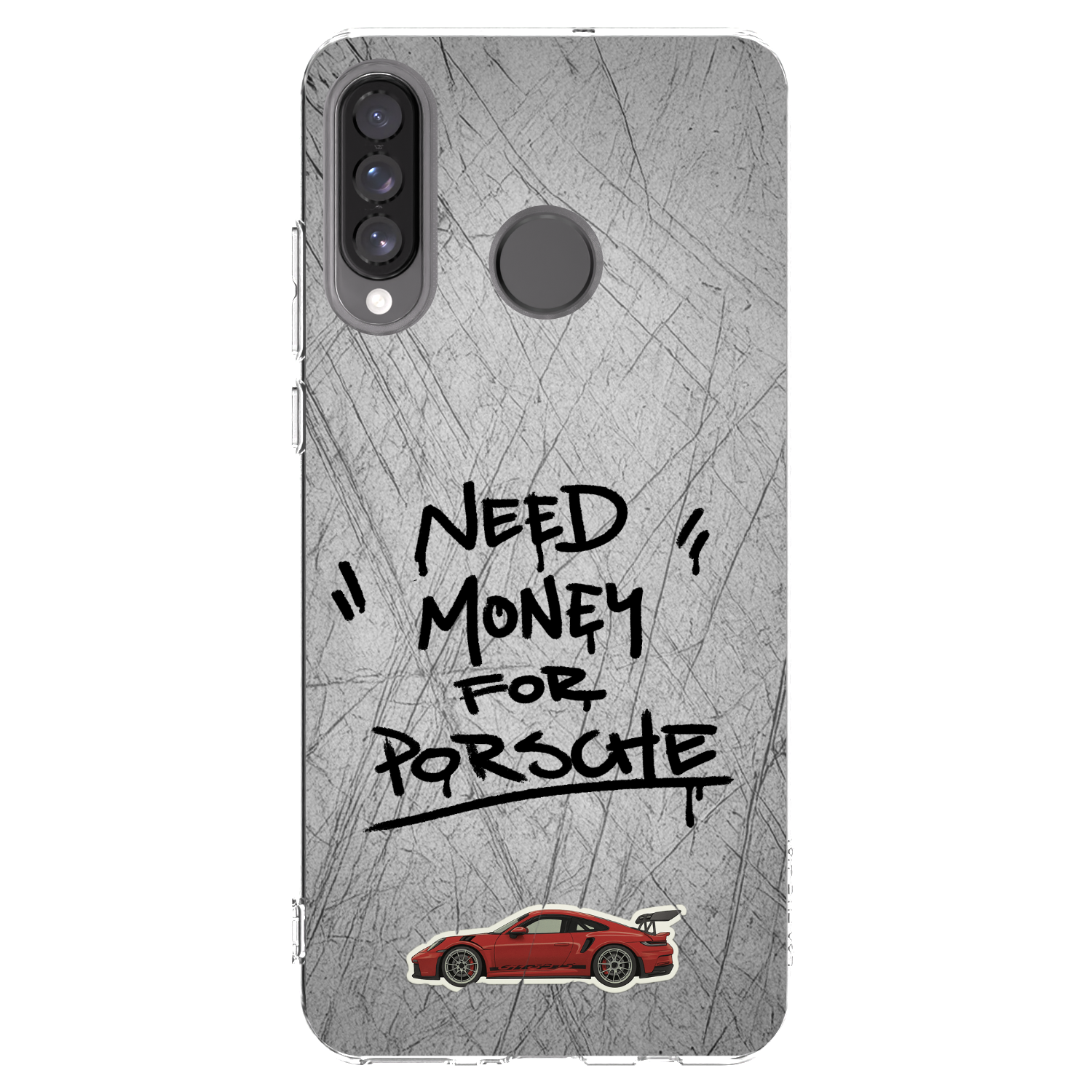 Picasee διαφανής θήκη σιλικόνης Huawei P30 Lite - Grey Drift
