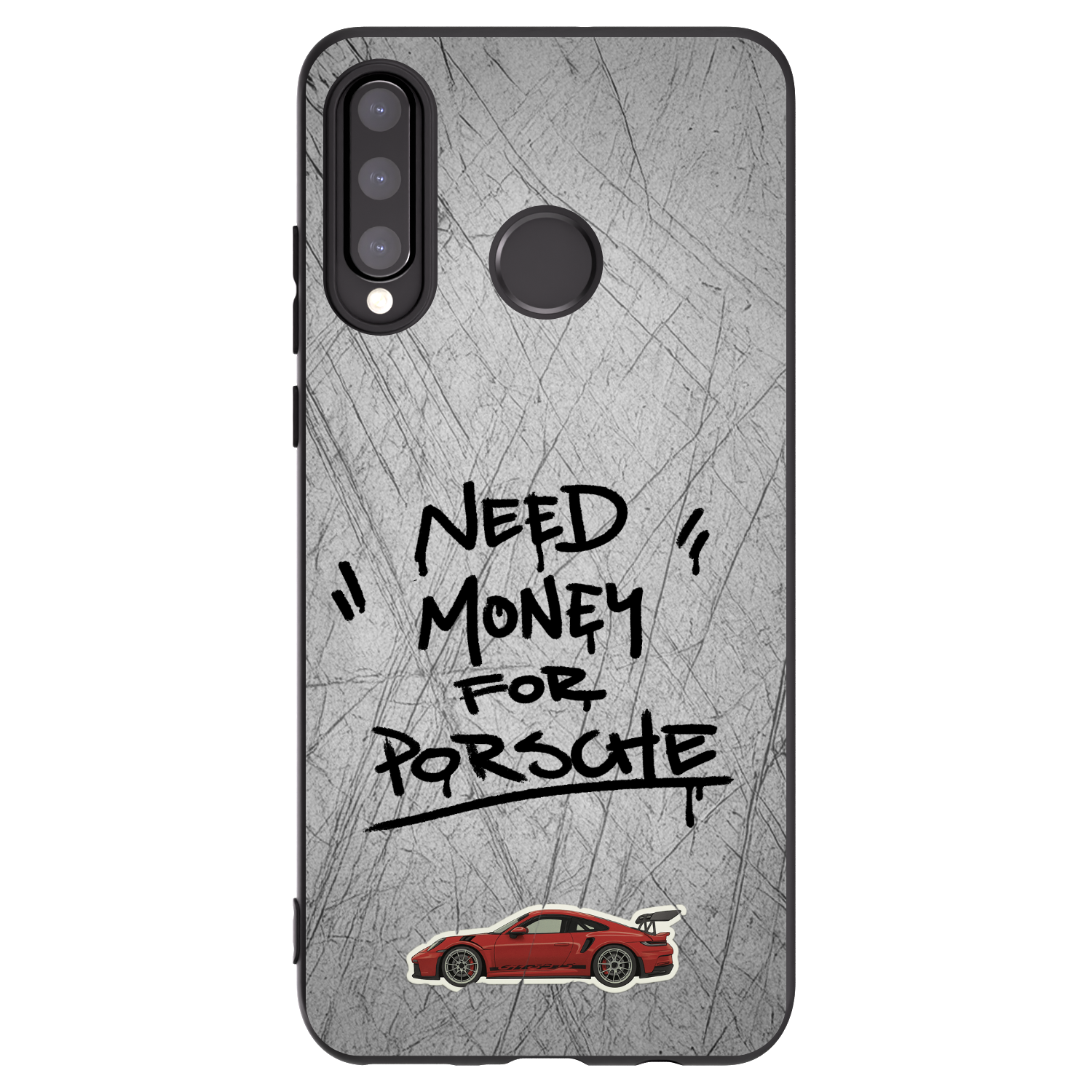 Picasee Μαύρη θήκη σιλικόνης για Huawei P30 Lite - Grey Drift