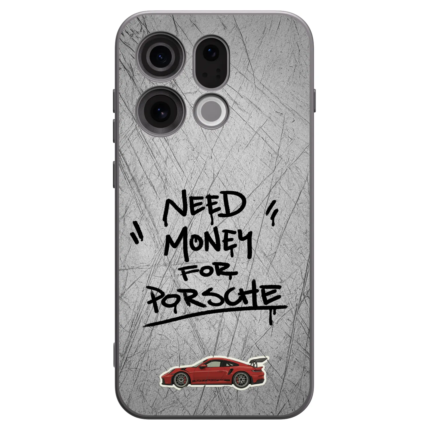 Picasee Μαύρη θήκη σιλικόνης για OPPO Find X9 - Grey Drift