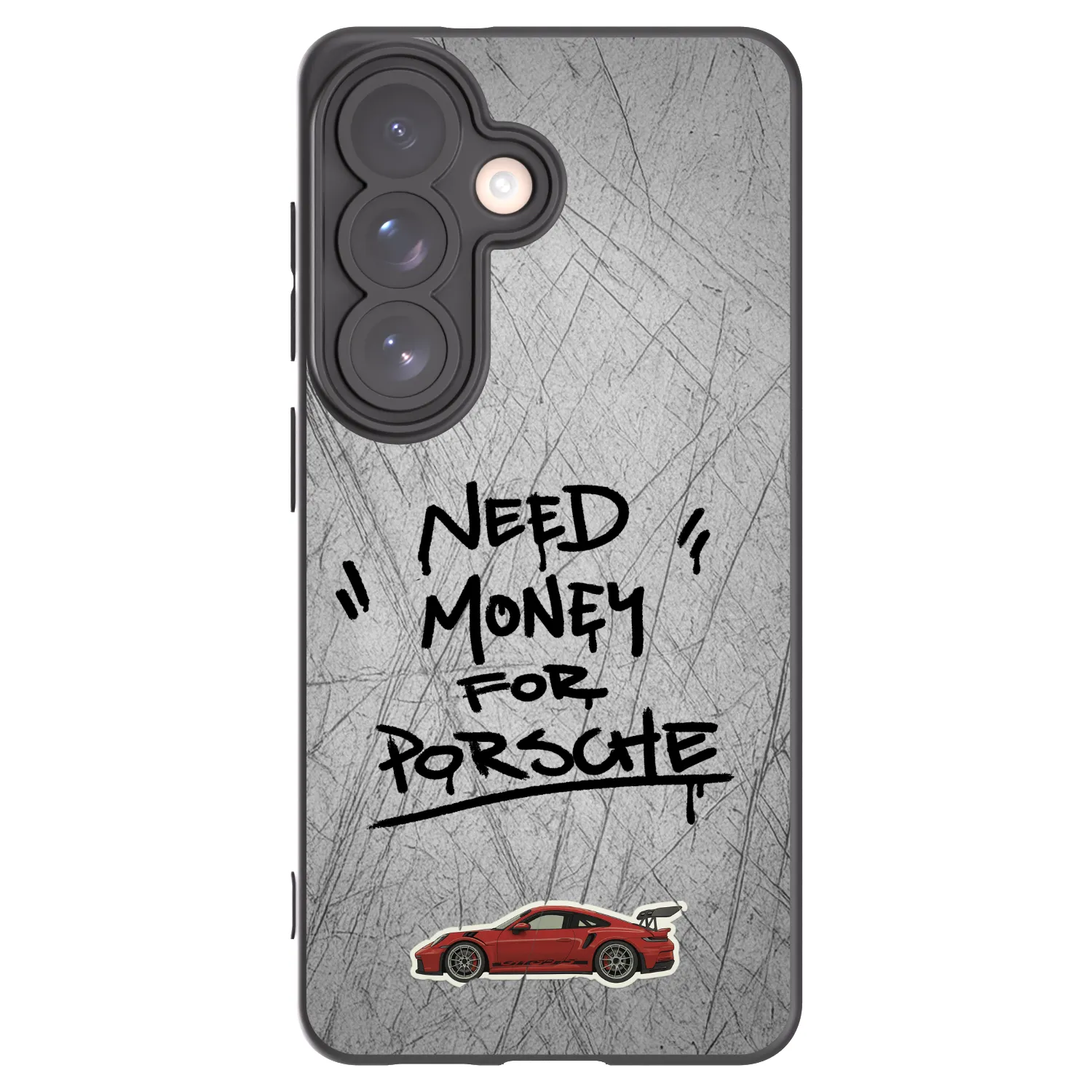Picasee Μαύρη θήκη σιλικόνης για Samsung Galaxy S26 - Grey Drift