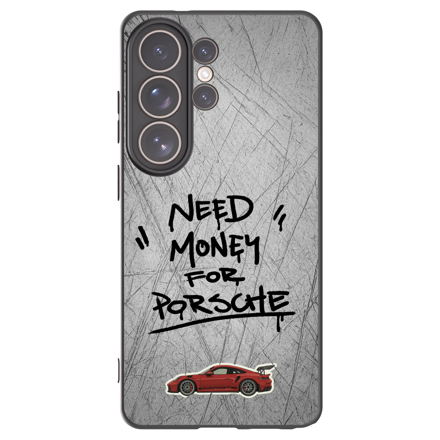 Picasee Μαύρη θήκη σιλικόνης για Samsung Galaxy S26 Ultra - Grey Drift