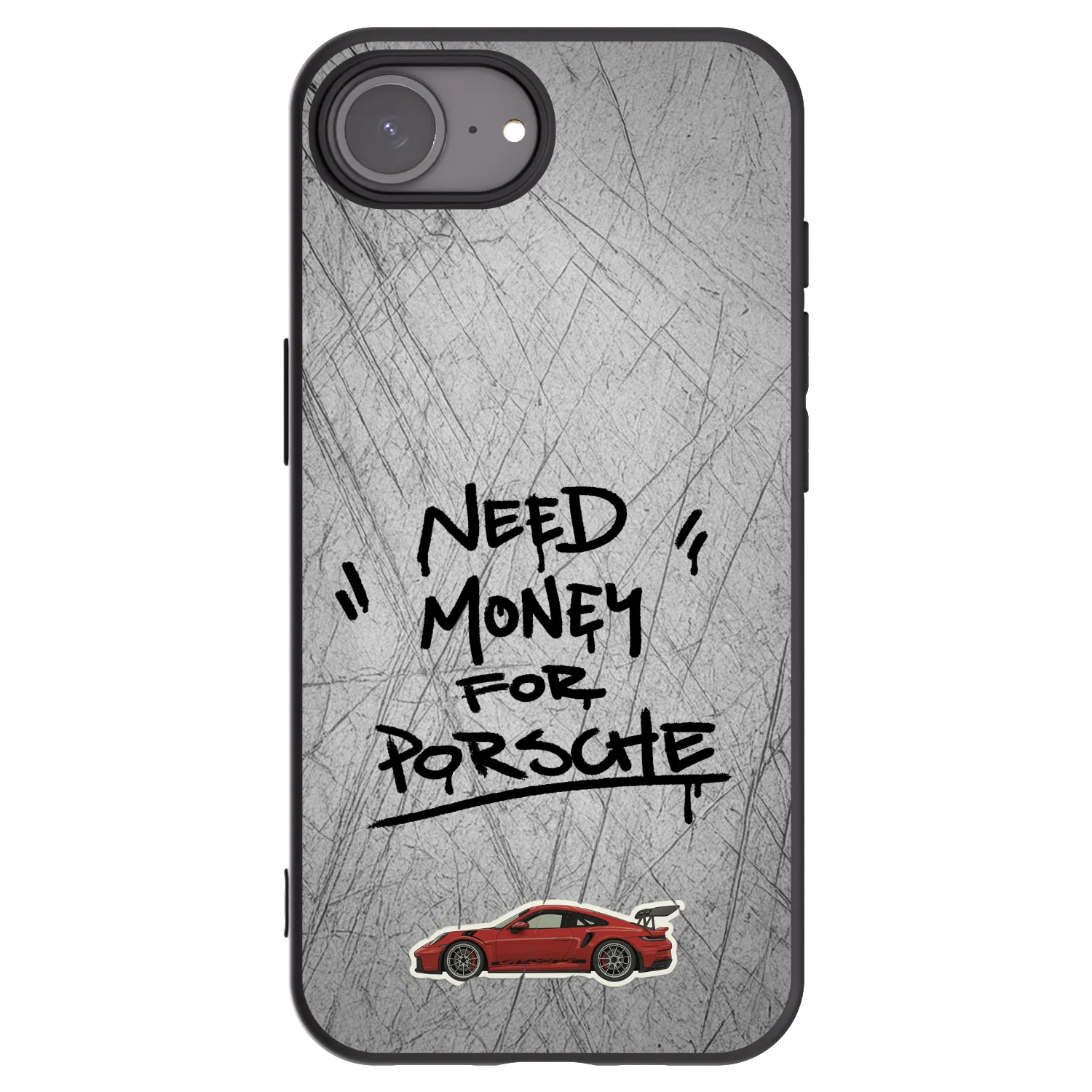 Picasee Μαύρη θήκη σιλικόνης για Apple iPhone 17e - Grey Drift