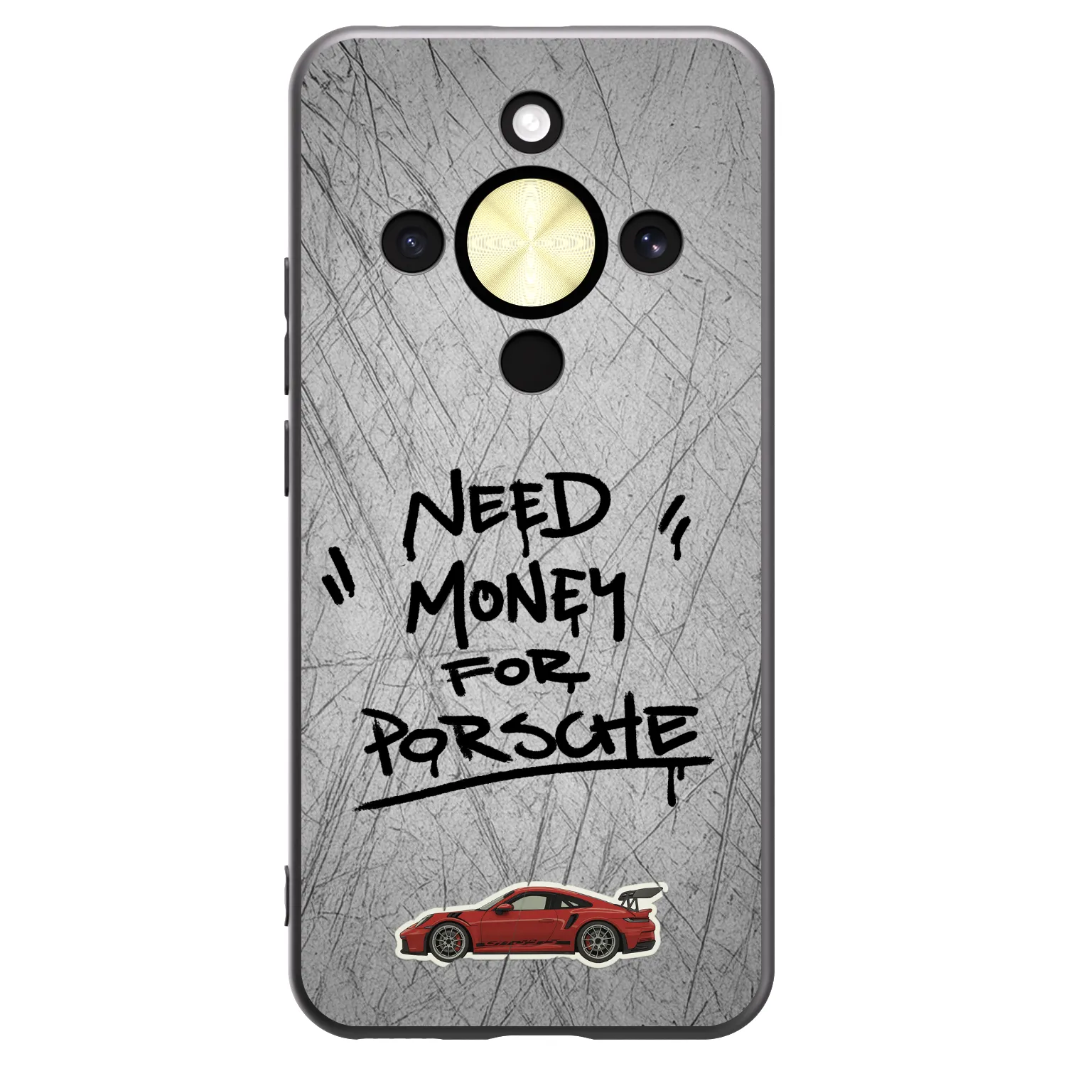 Picasee Μαύρη θήκη σιλικόνης για Honor Magic8 Lite 5G - Grey Drift